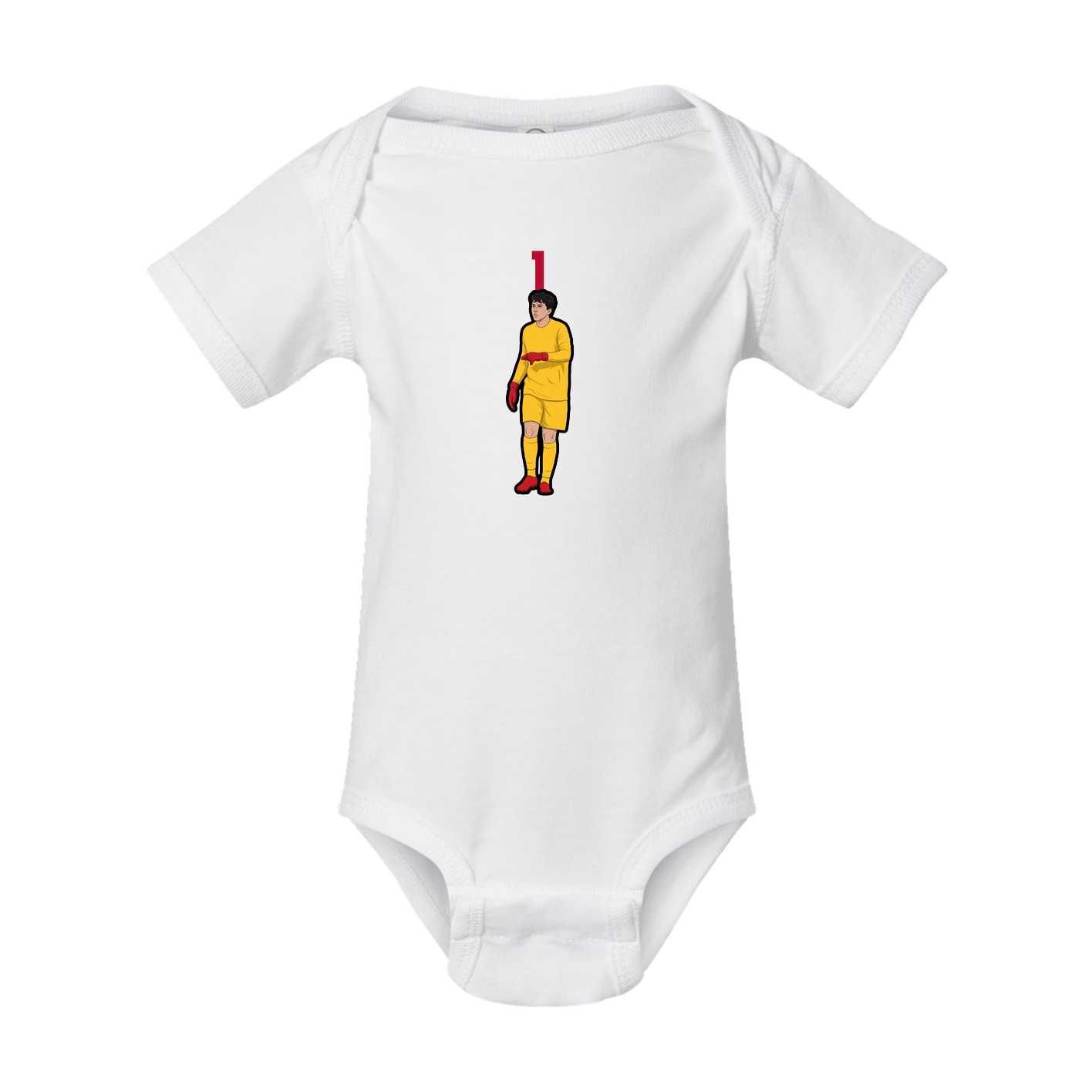 Baby Onesie — Number Top in White