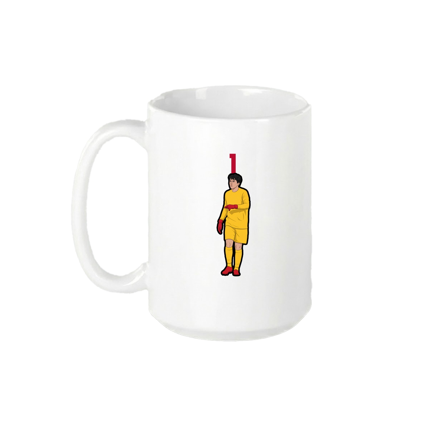 15oz Coffee Mug — Number Top in White
