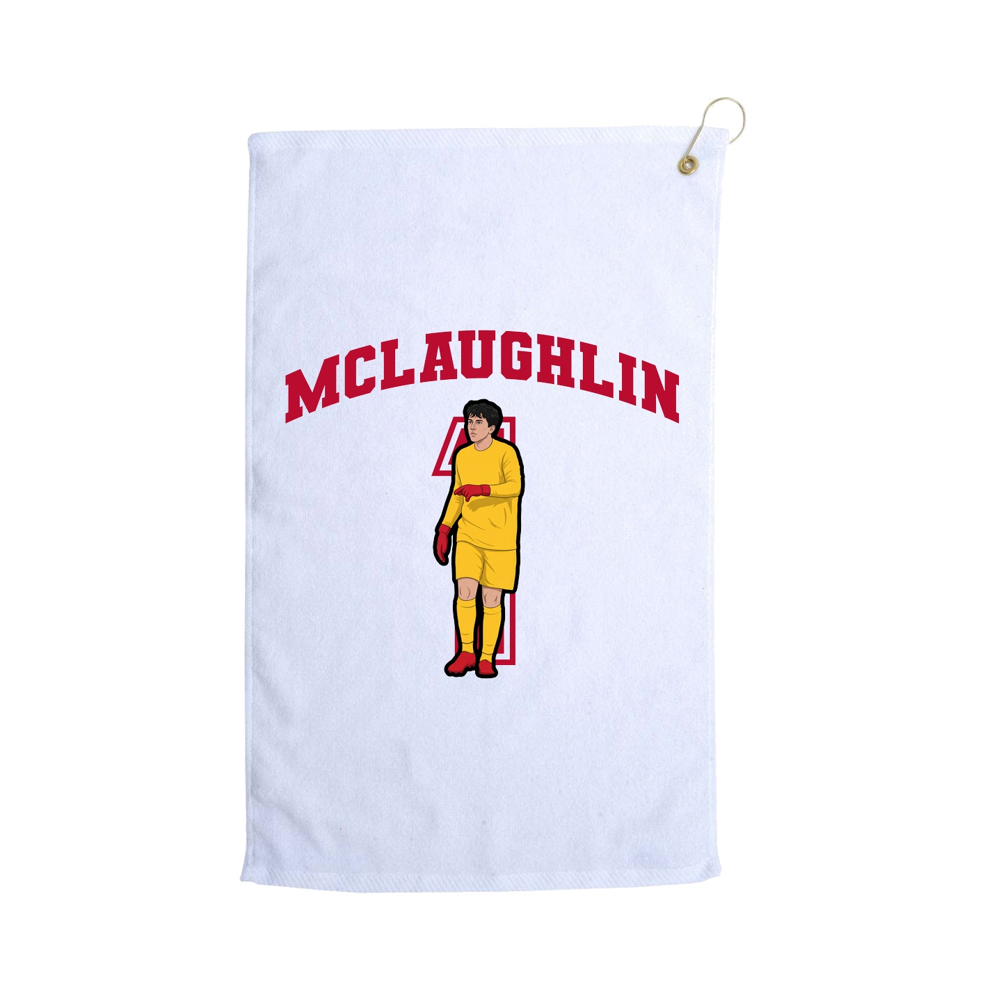 Golf Towel — Number in White