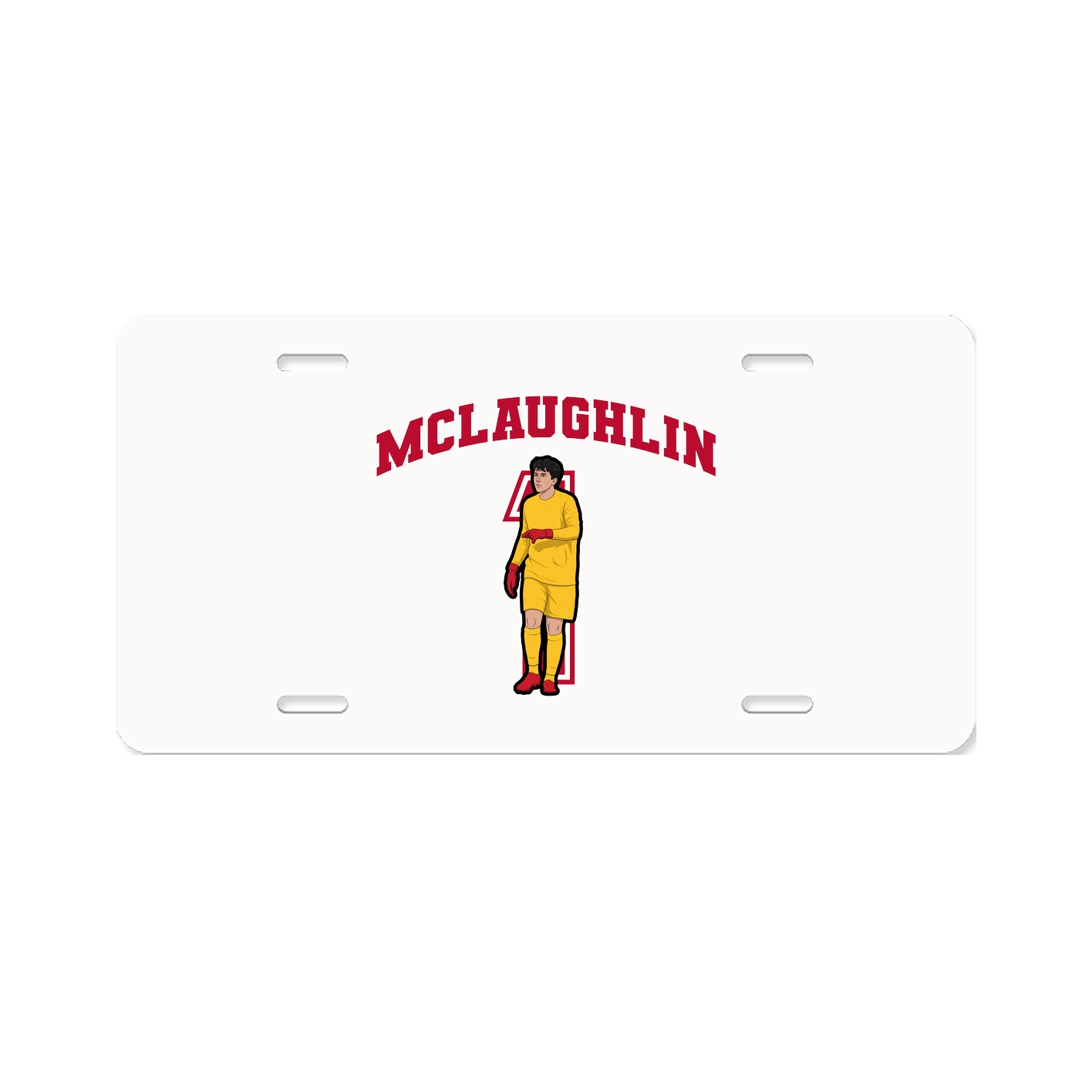 License Plate — Number in Classic
