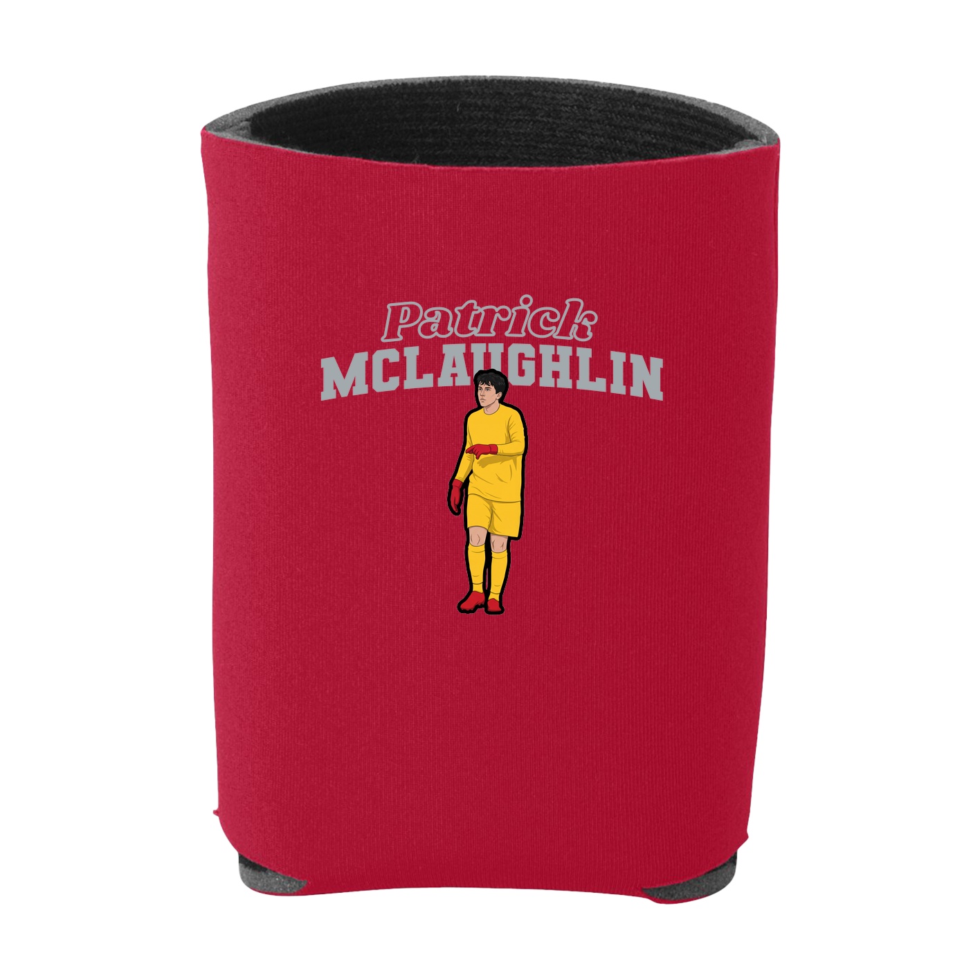 Can Holder — Name Arch in Red