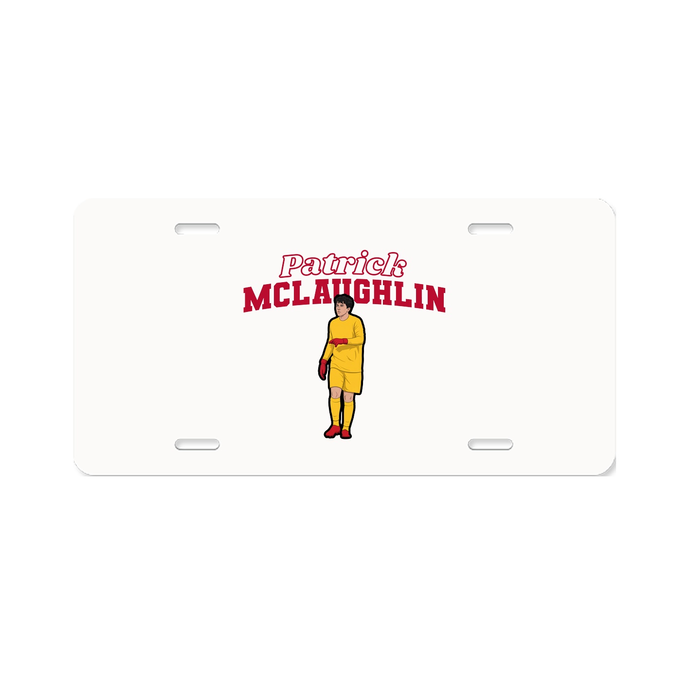 License Plate — Name Arch in Classic