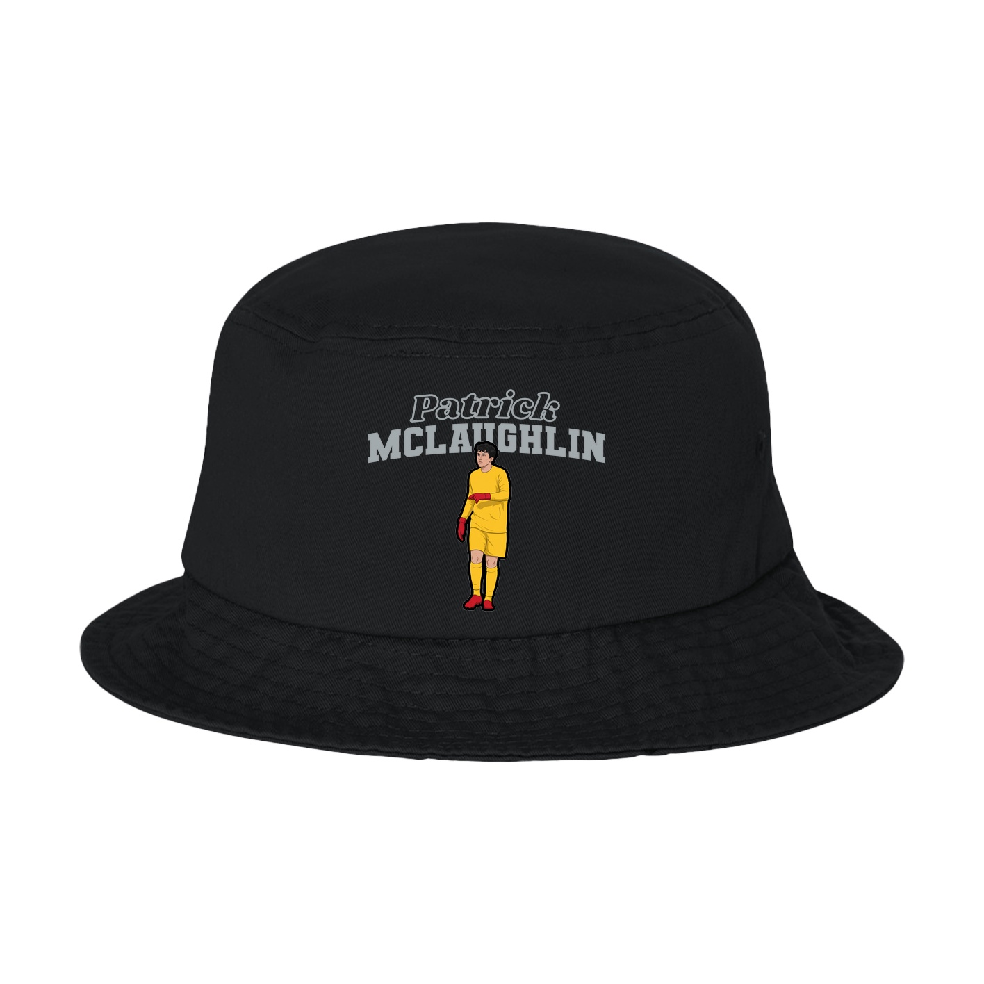 Bucket Cap — Name Arch in Black