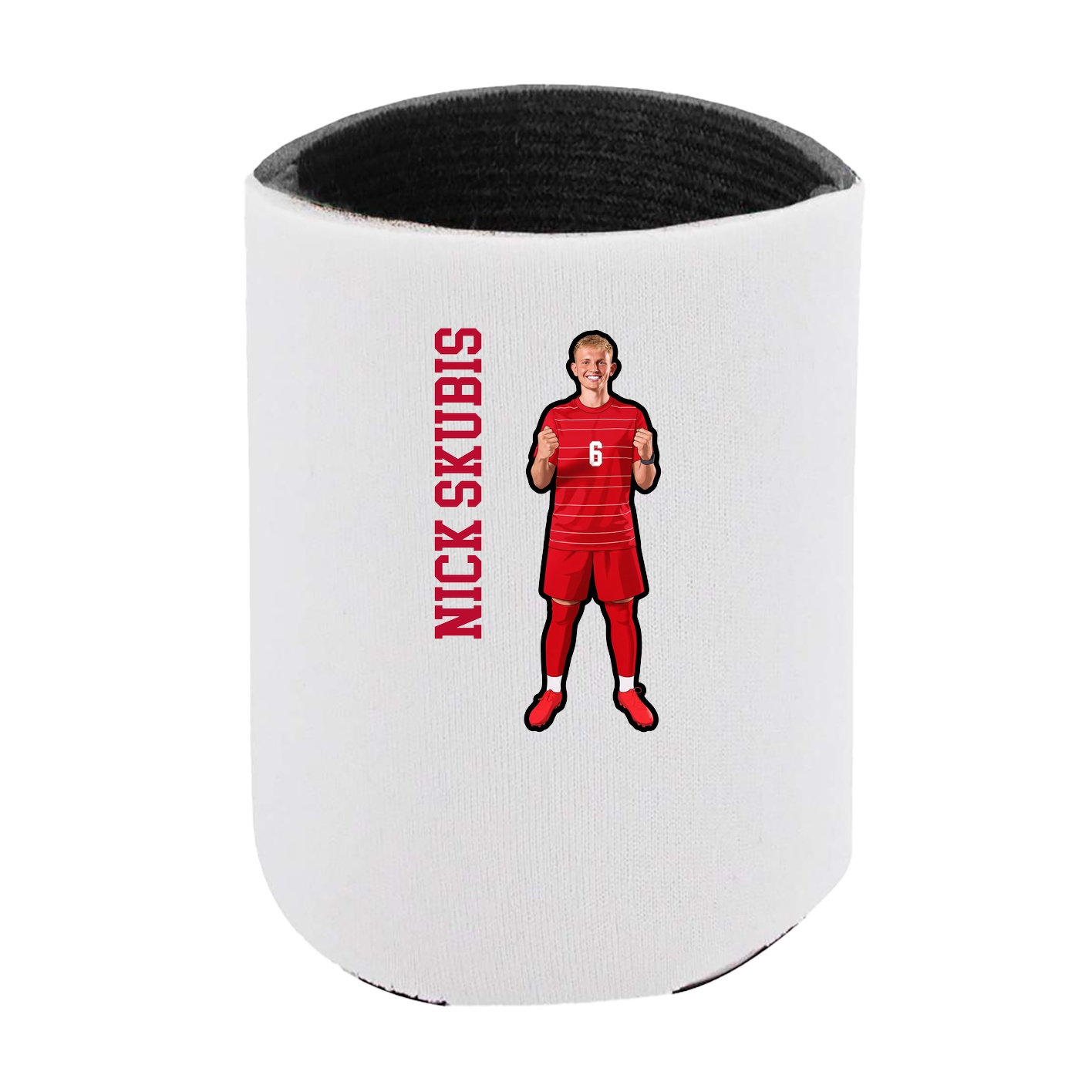 Can Holder — Name Vertical in White