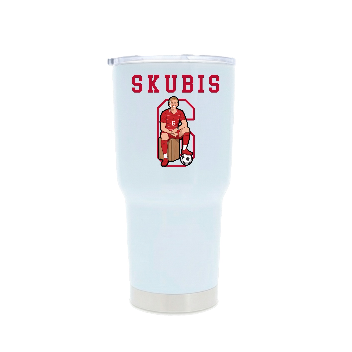 30oz Stainless Steel Tumbler — Shirsey in White