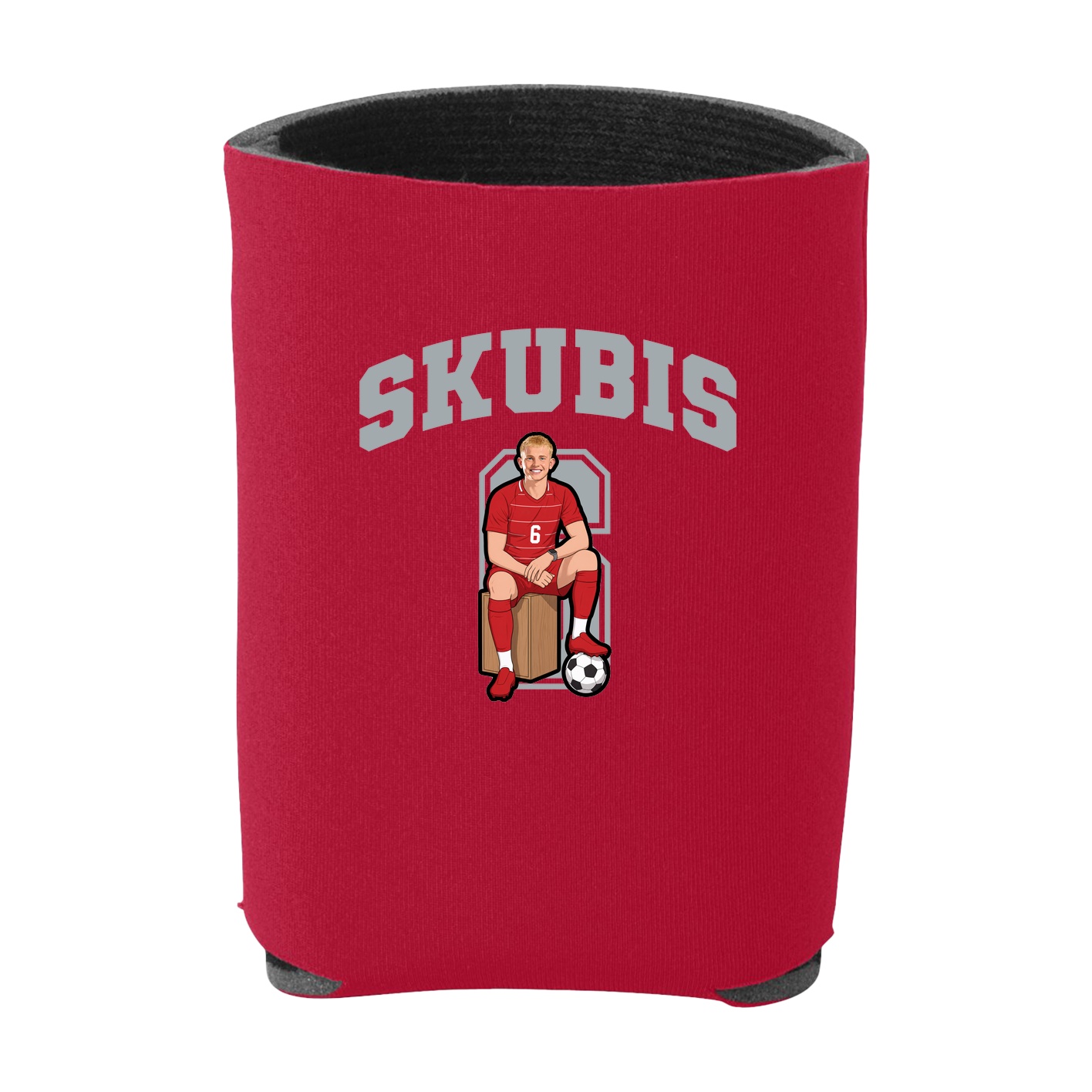 Can Holder — Number in Red