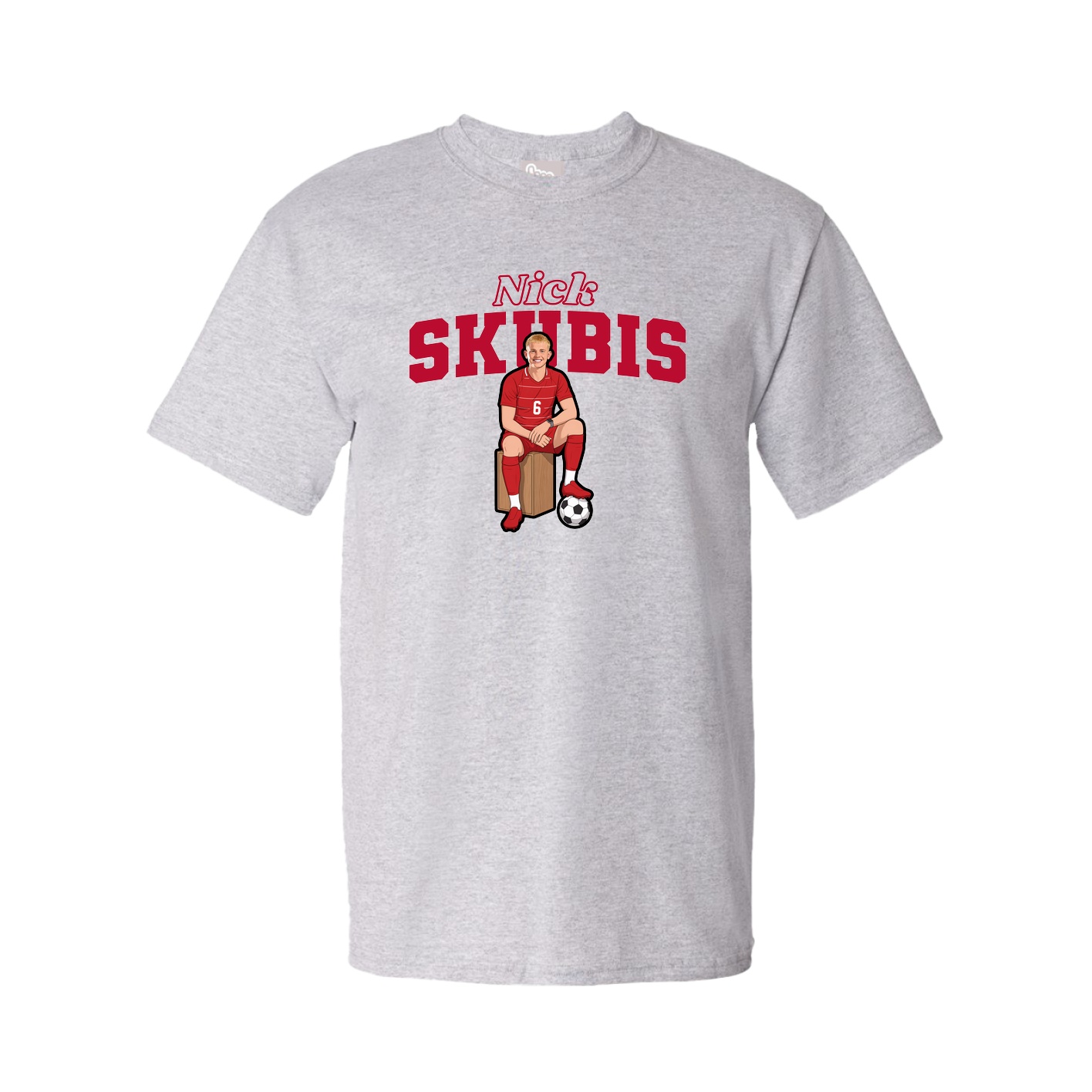 Youth Tee — Name Arch in Grey