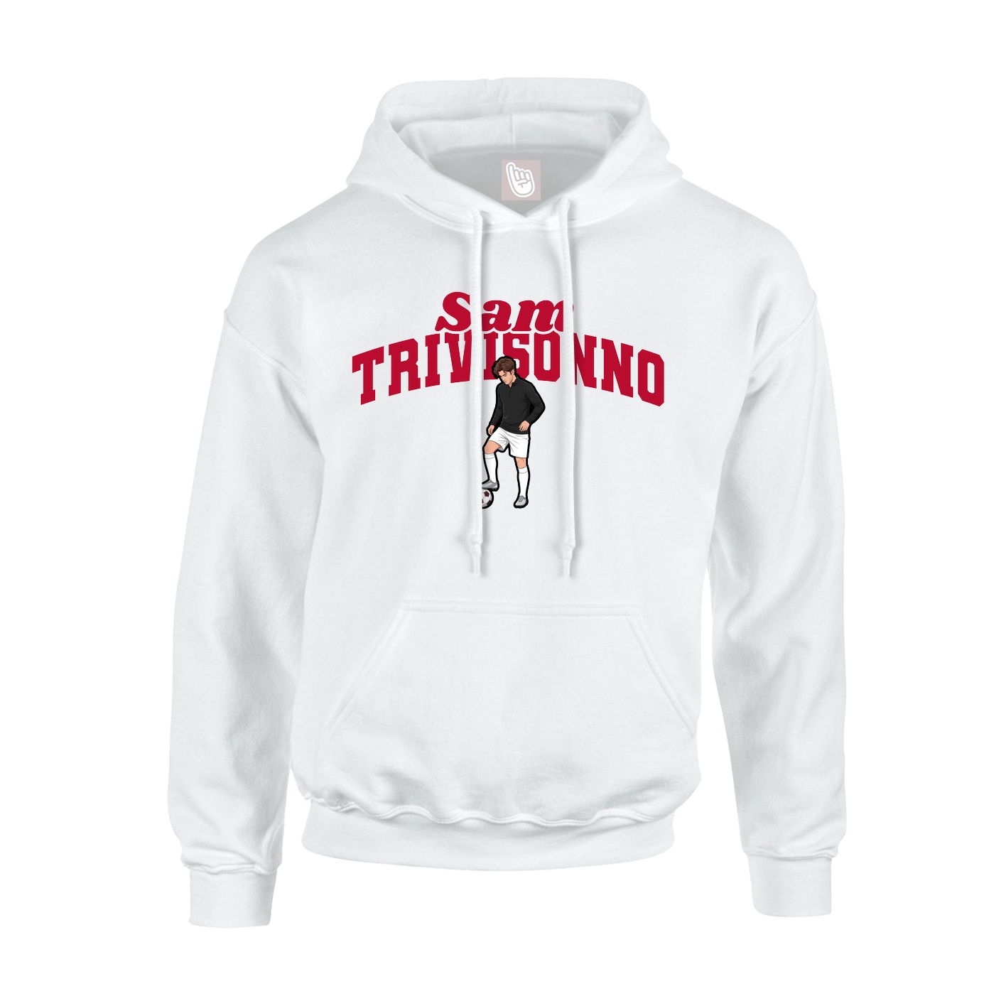 Hoodie — Signature Arch in White
