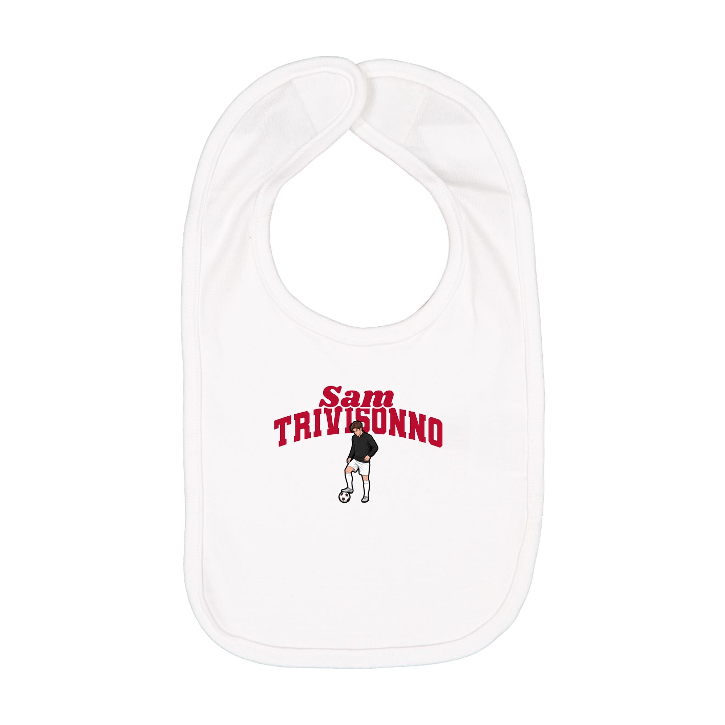 Infant Bib — Signature Arch in White