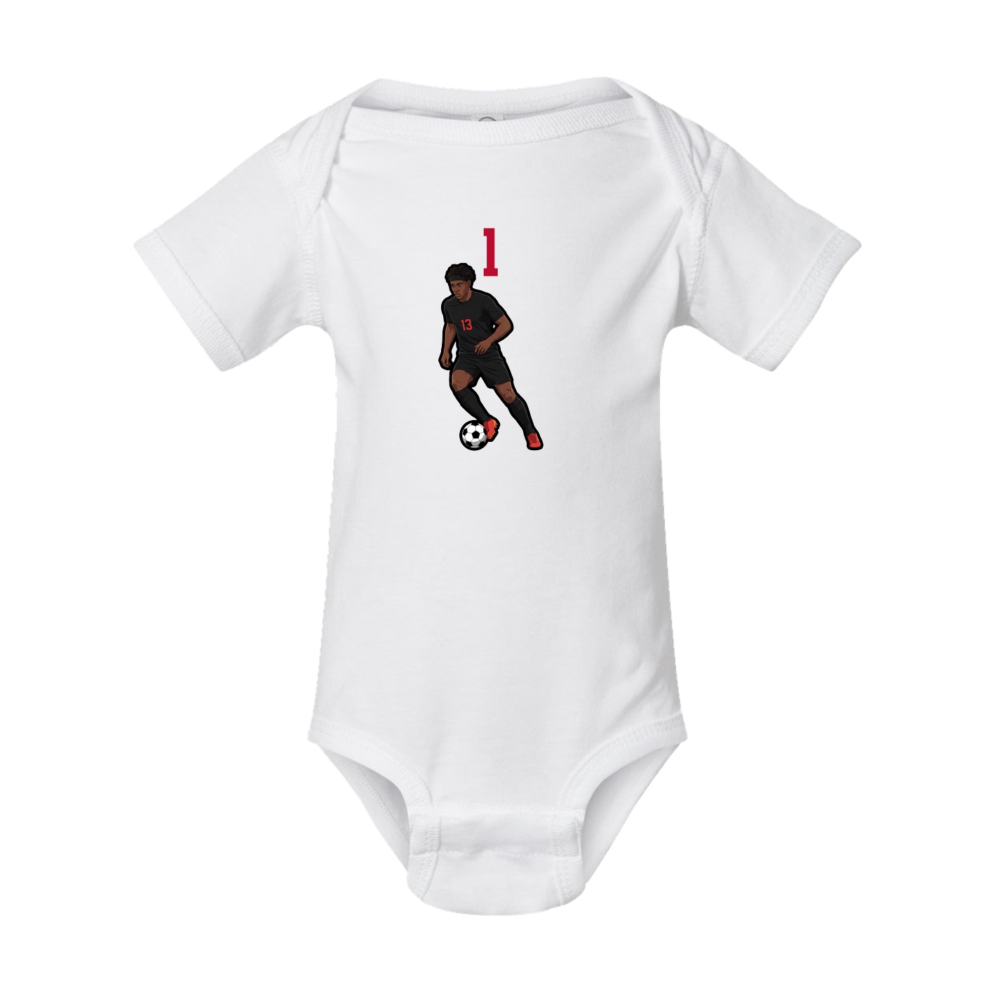 Baby Onesie — Number Top in White