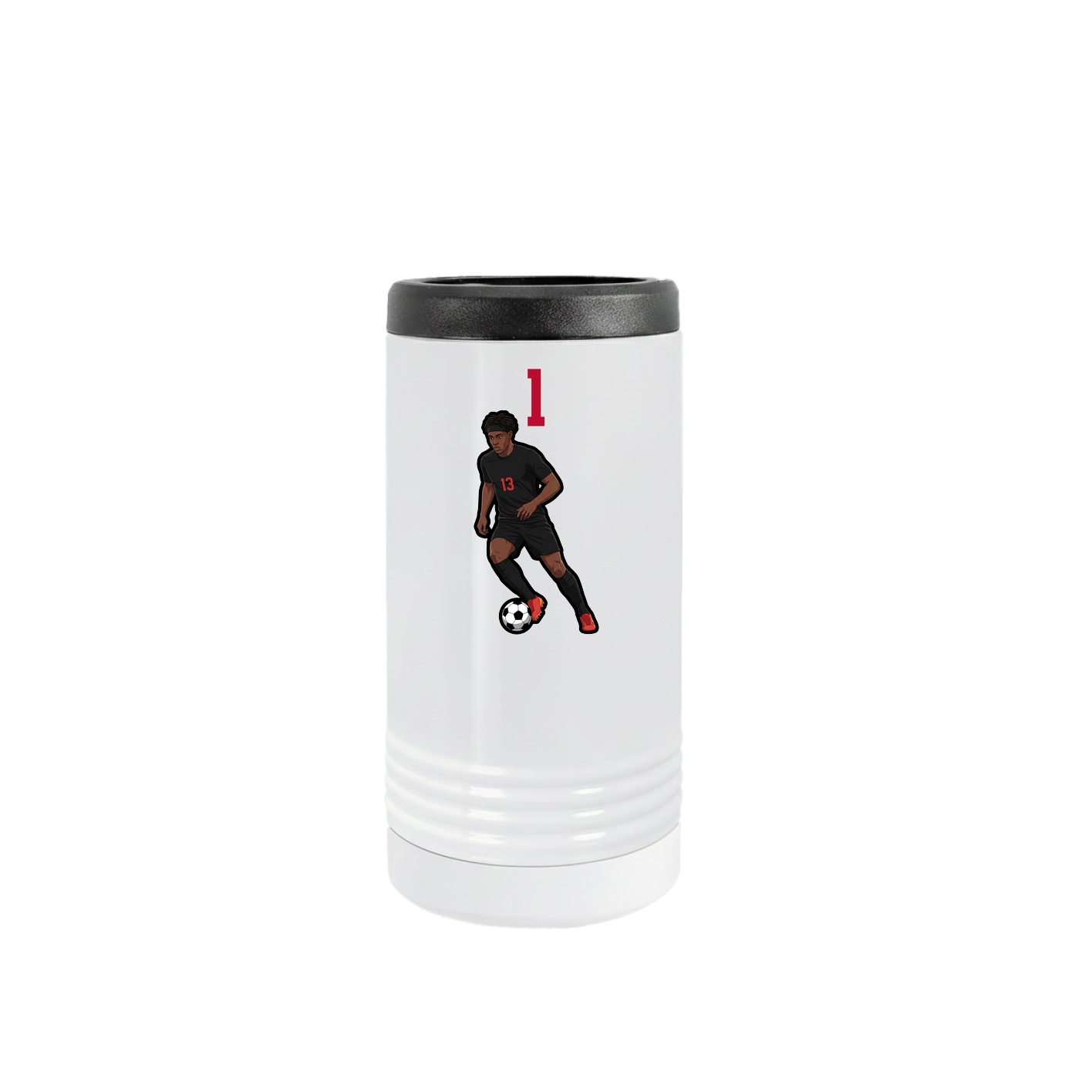 Slim Beverage Holder — Number Top in White