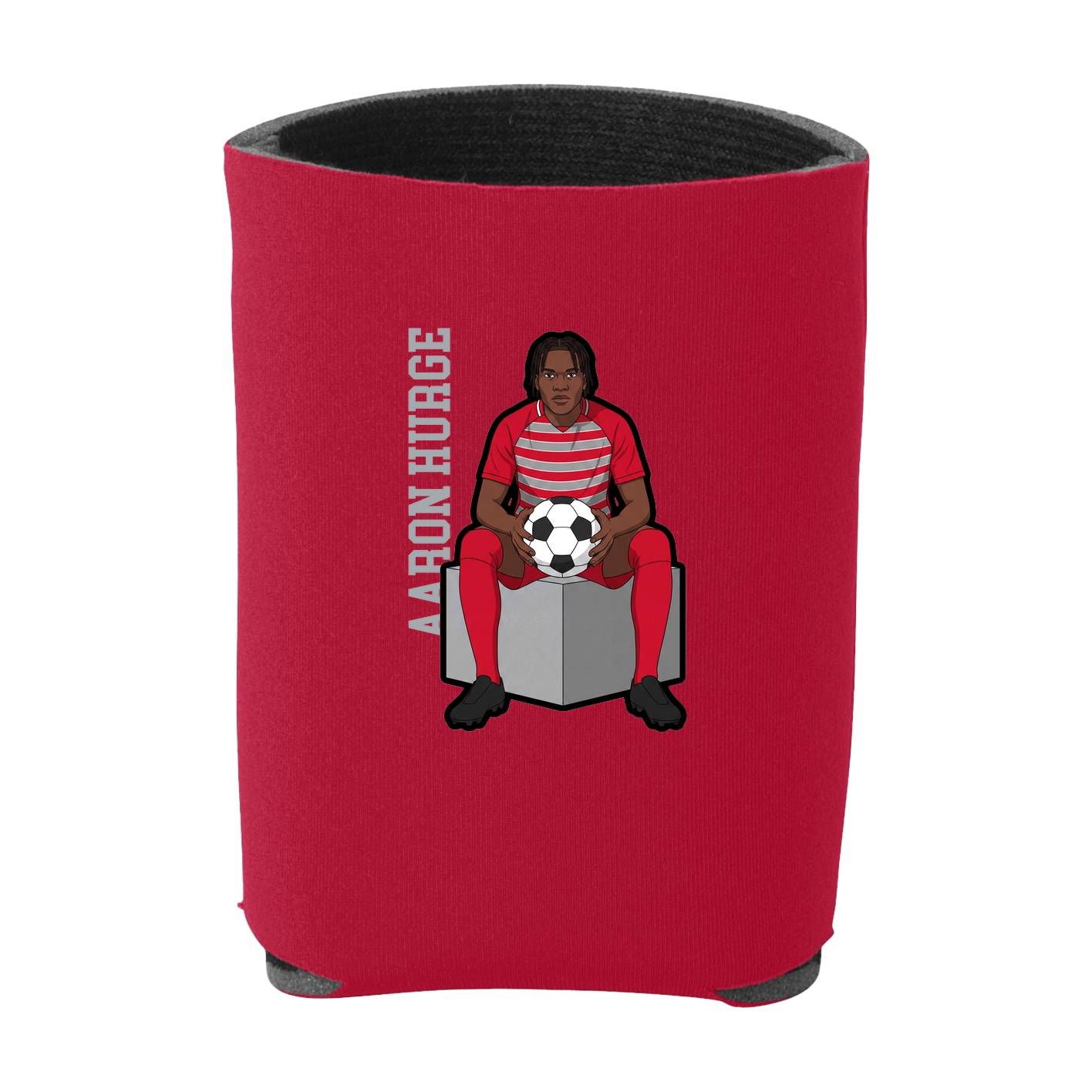 Can Holder — Name Vertical in Red