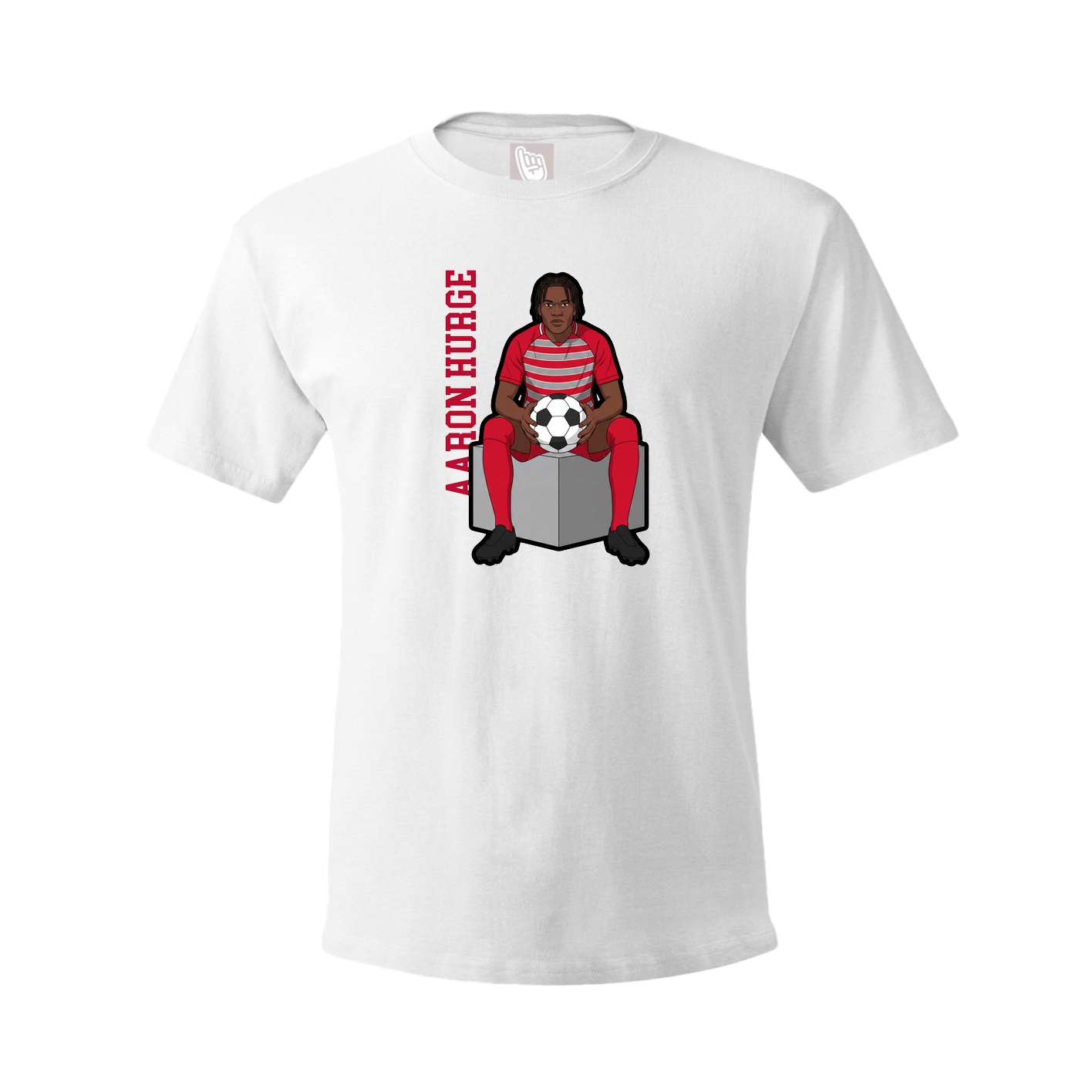 Tee — Name Vertical in White