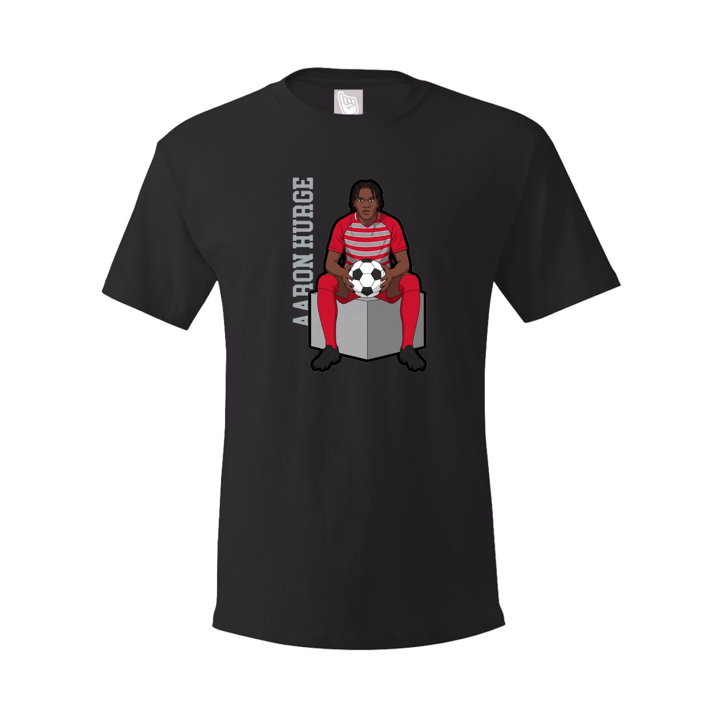 Youth Tee — Name Vertical in Black