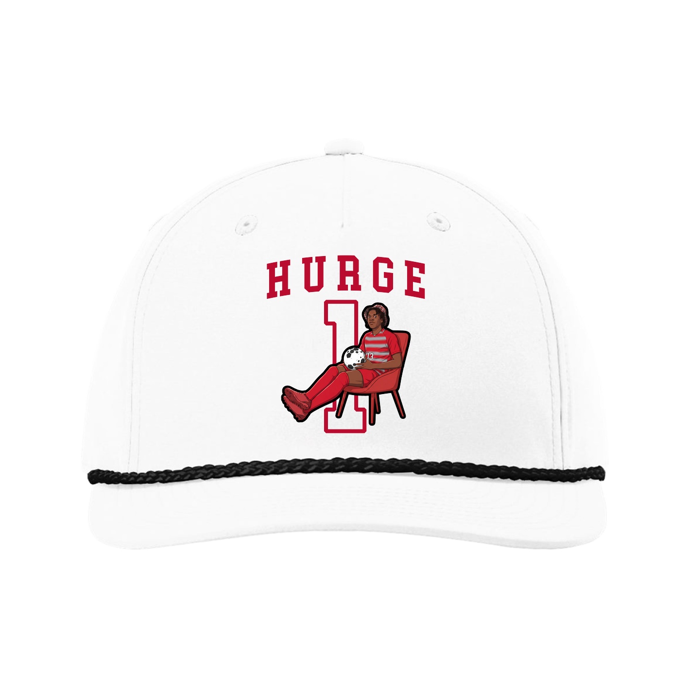 Five-Panel Classic Rope Cap — Shirsey in White