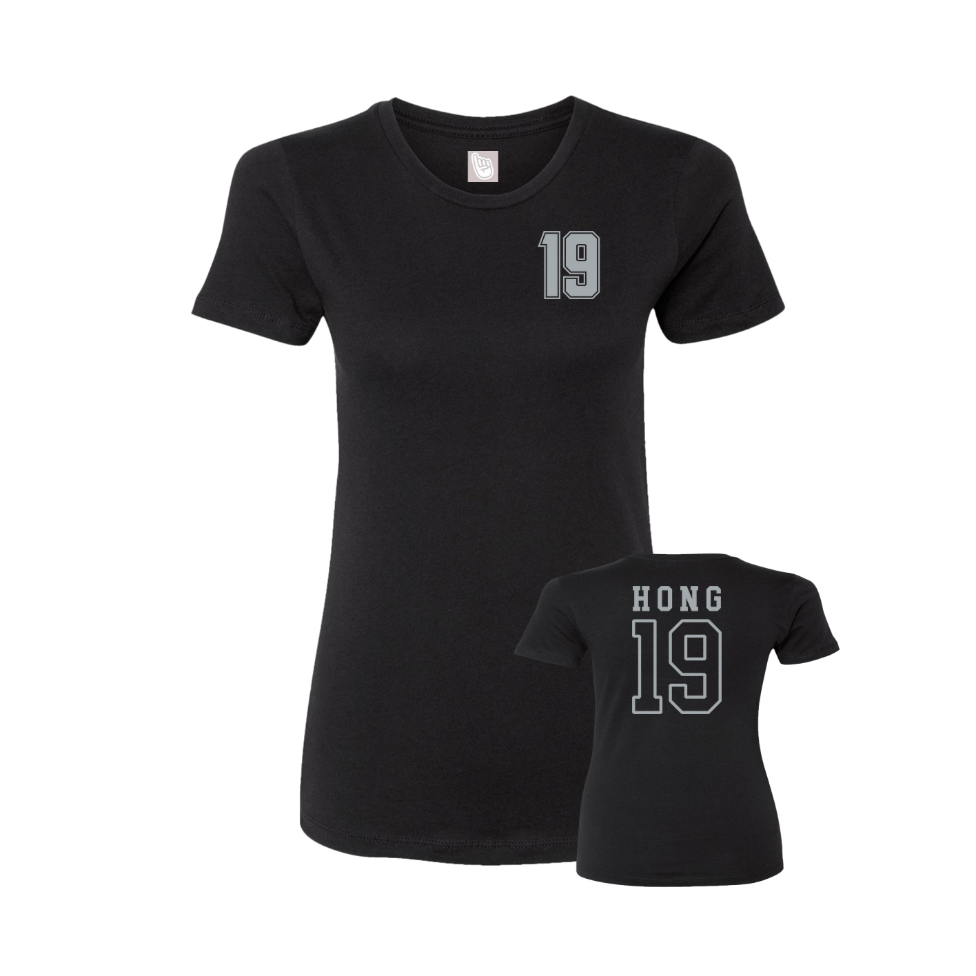 Womens Tee — Chest Back in Black