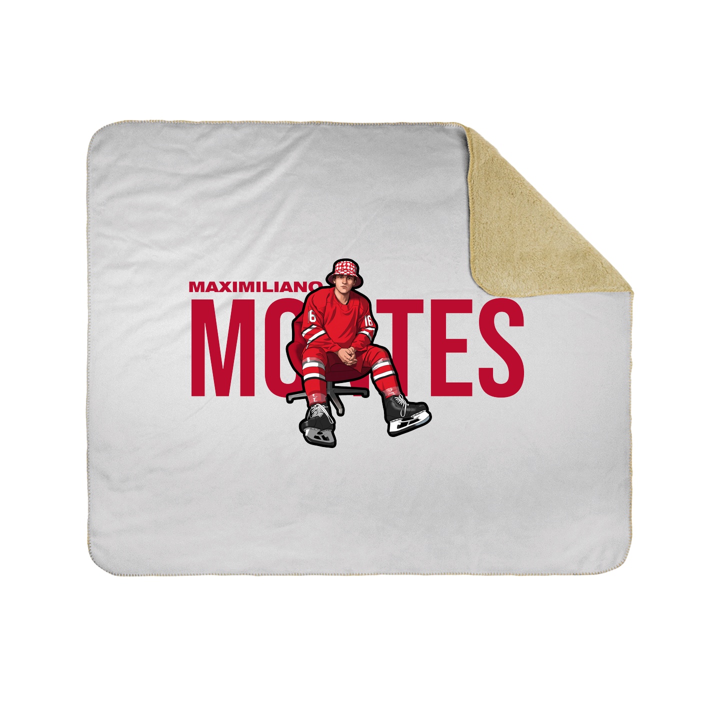 Throw Blanket — Player Name in White
