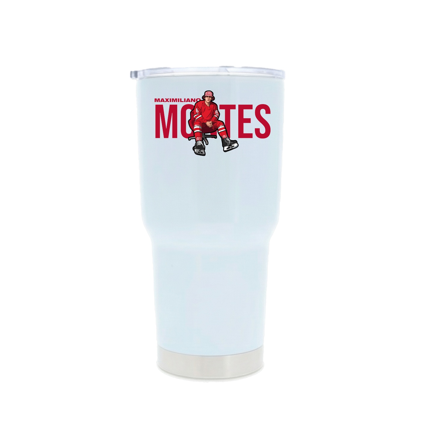 30oz Stainless Steel Tumbler — Player Name in White