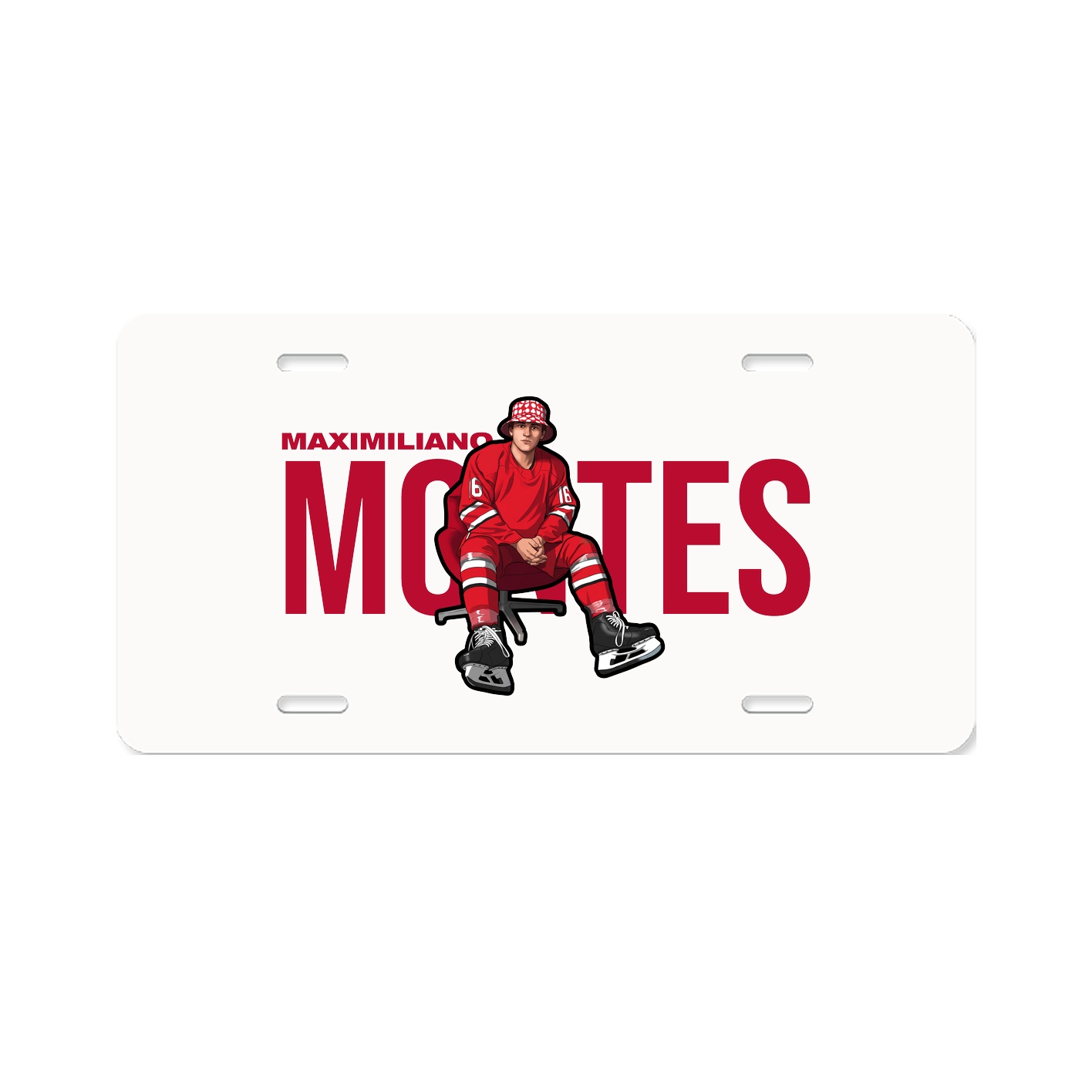 License Plate — Player Name in Classic