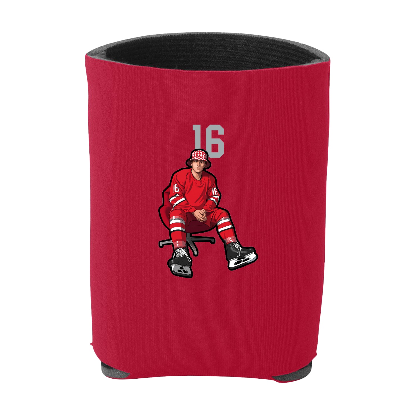 Can Holder — Number Top in Red
