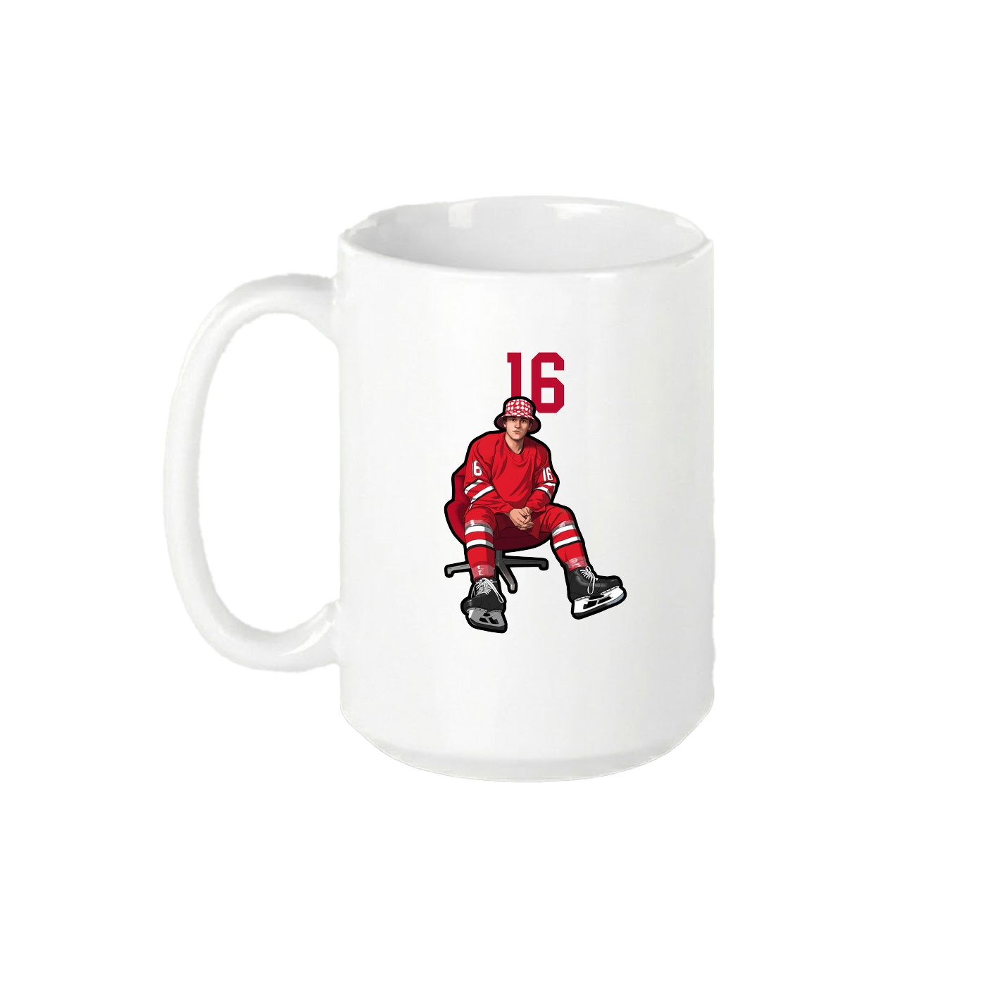 15oz Coffee Mug — Number Top in White