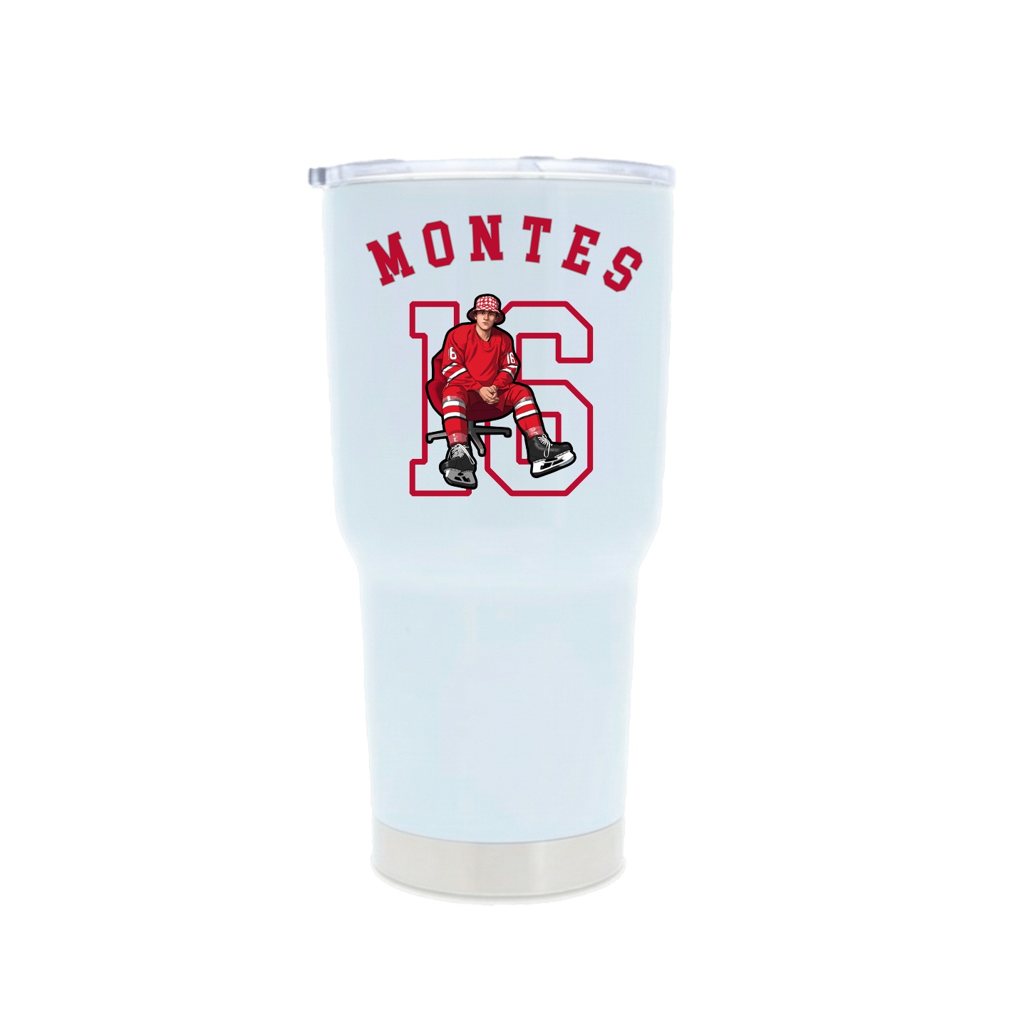 30oz Stainless Steel Tumbler — Shirsey Arch in White
