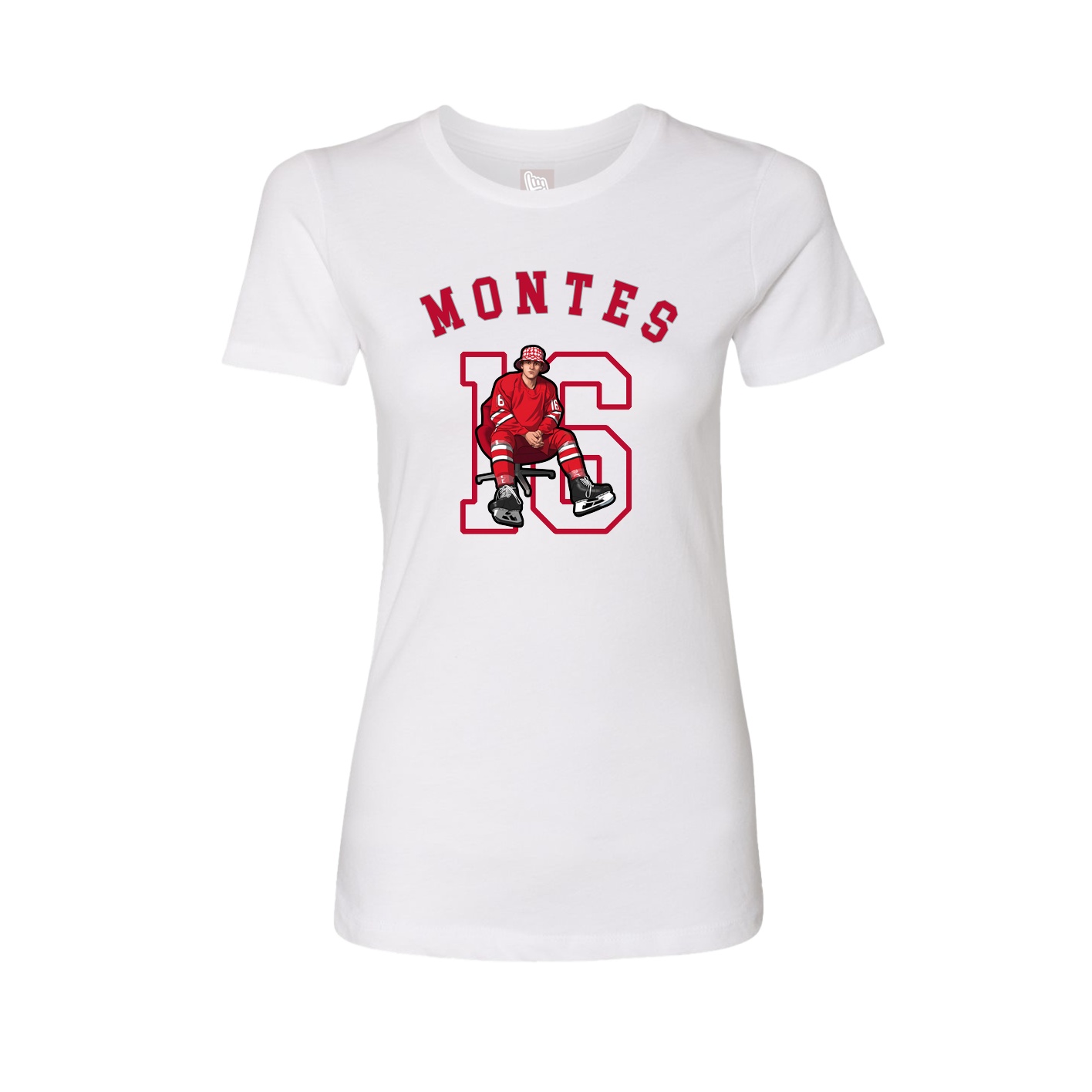 Fitted Women's Tee — Shirsey Arch in White