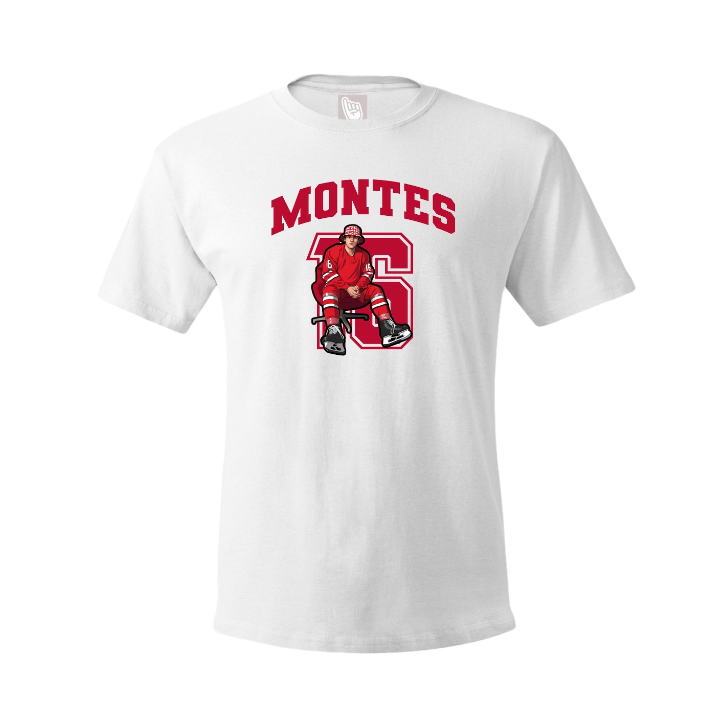 Youth Tee — Number in White