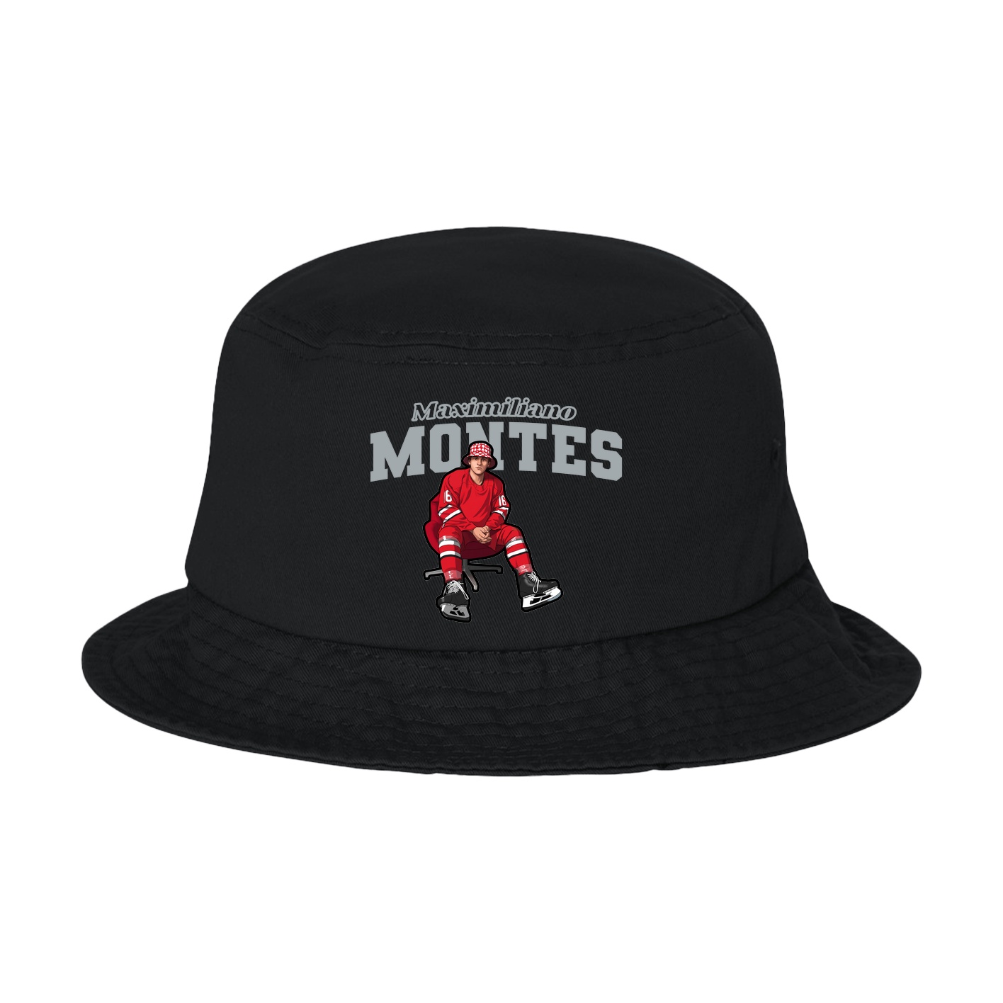 Bucket Cap — Name Arch in Black