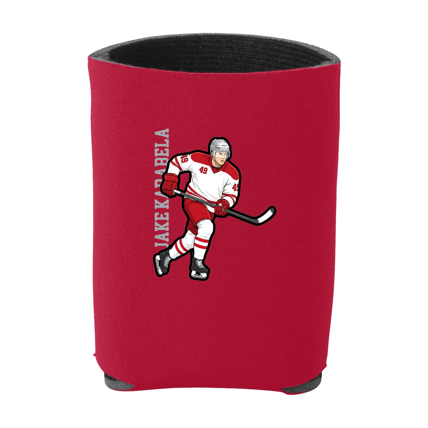 Can Holder — Name Vertical in Red