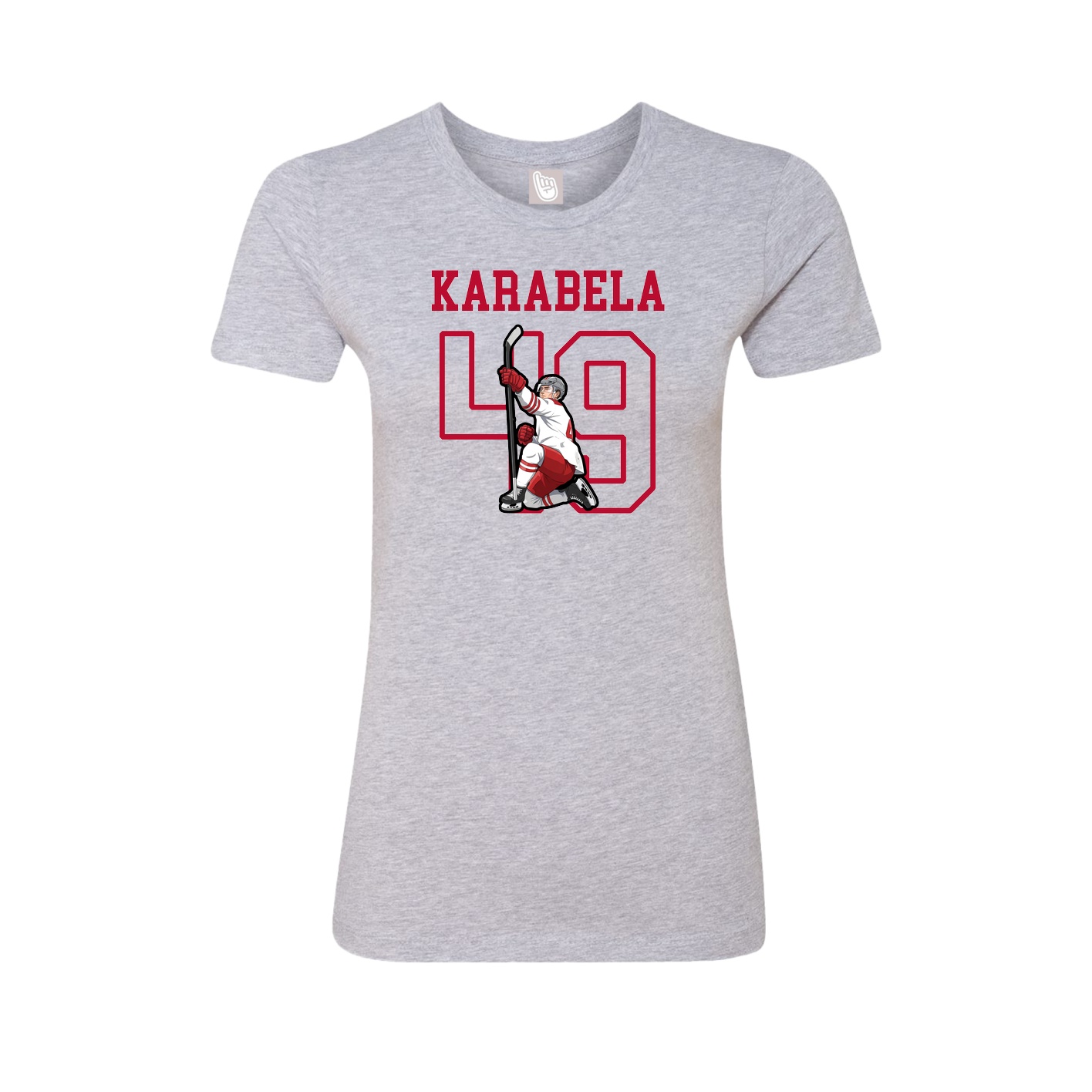 Fitted Women's Tee — Shirsey in Grey