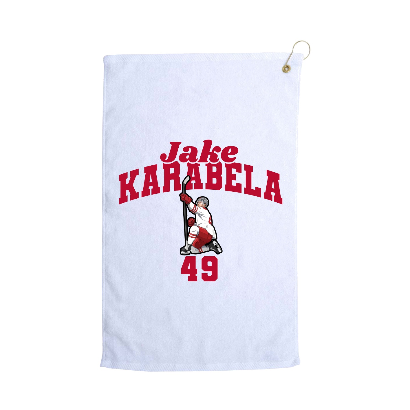 Golf Towel — Signature Arch in White