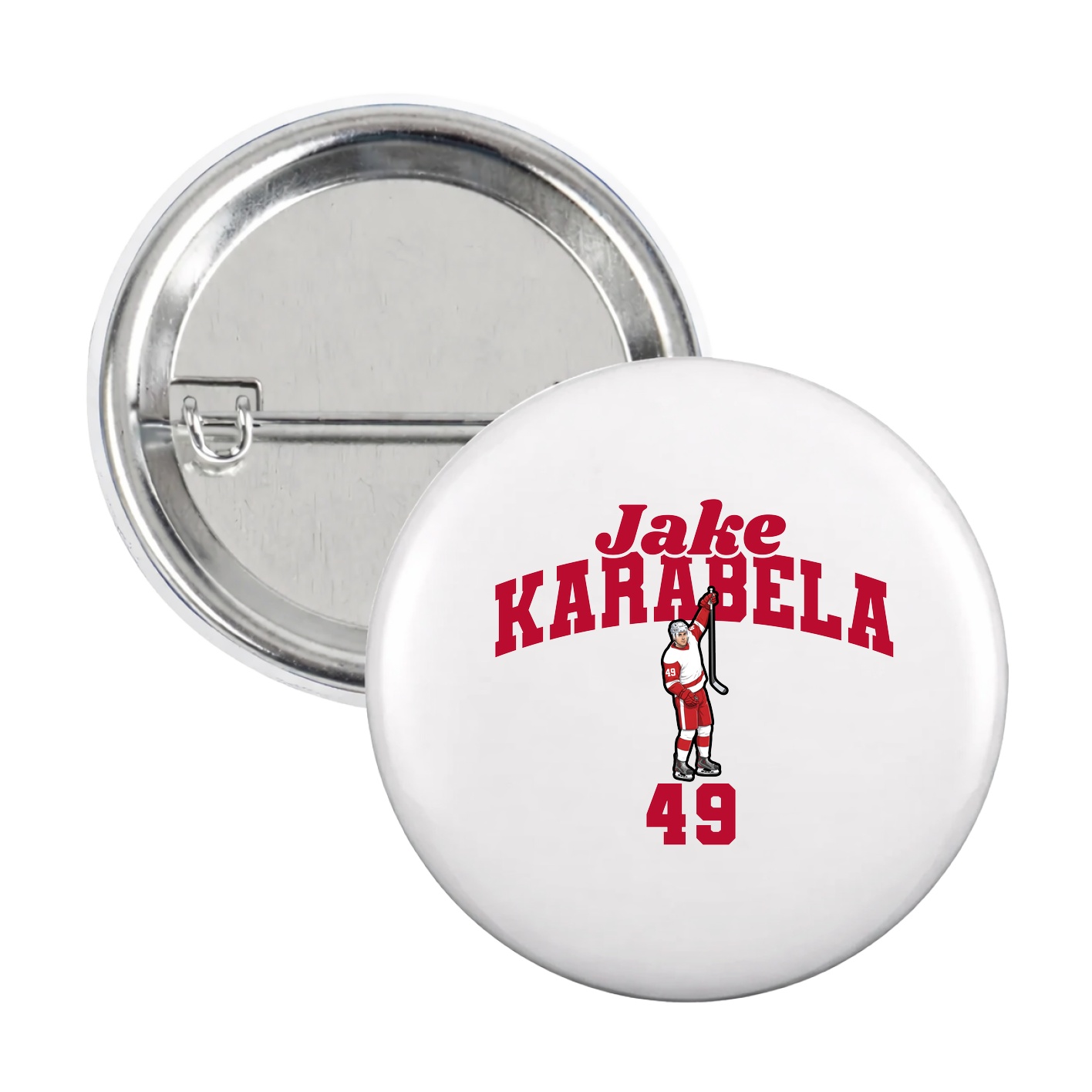 Game Day Button — Signature Arch in White