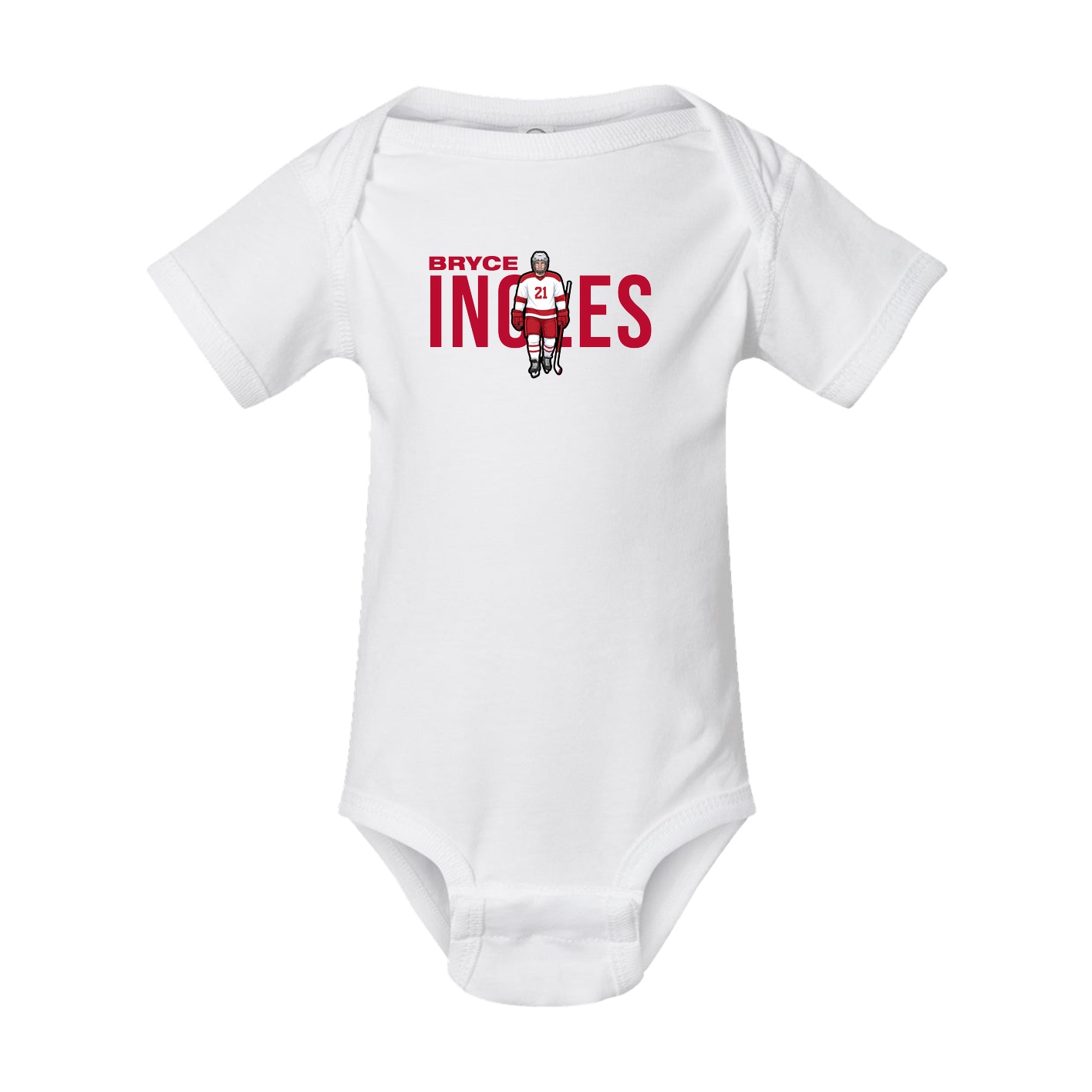 Baby Onesie — Player Name in White