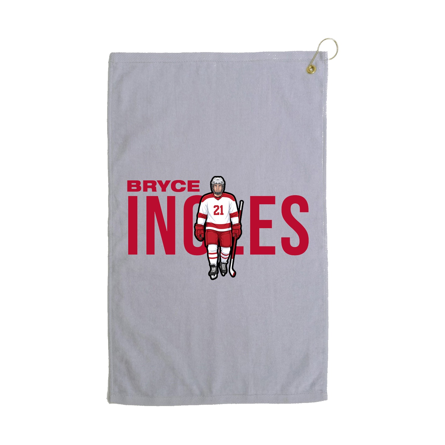 Golf Towel — Player Name in Grey