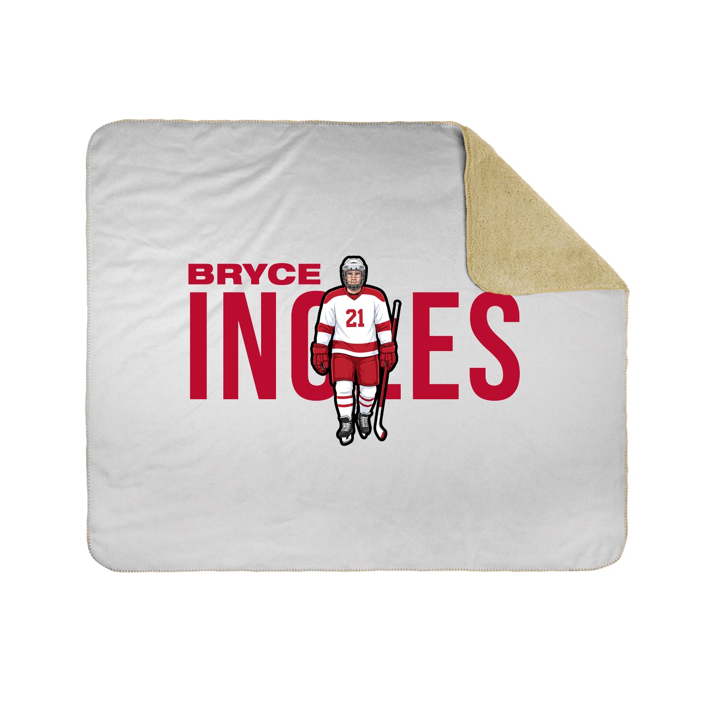 Throw Blanket — Player Name in White