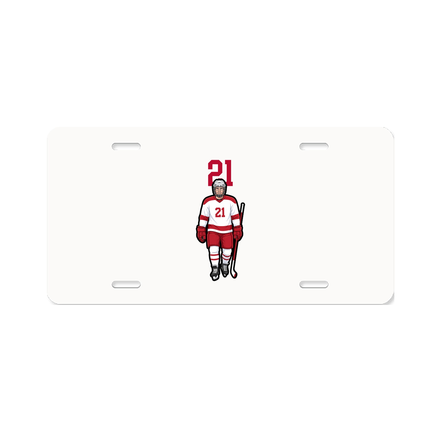 License Plate — Number Top in Classic