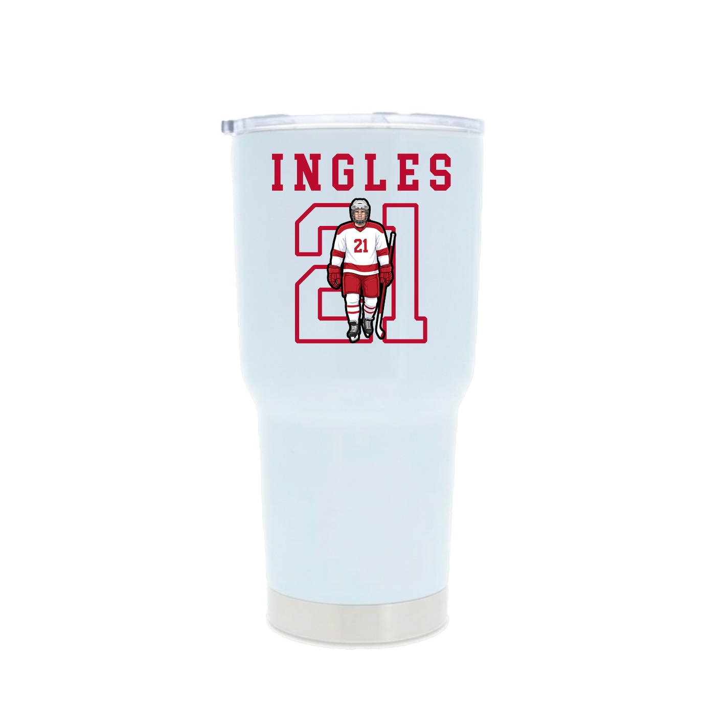 30oz Stainless Steel Tumbler — Shirsey in White