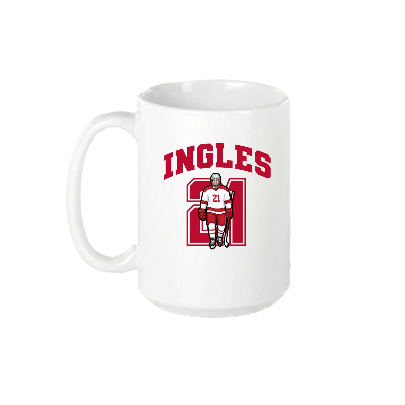 15oz Coffee Mug — Number in White