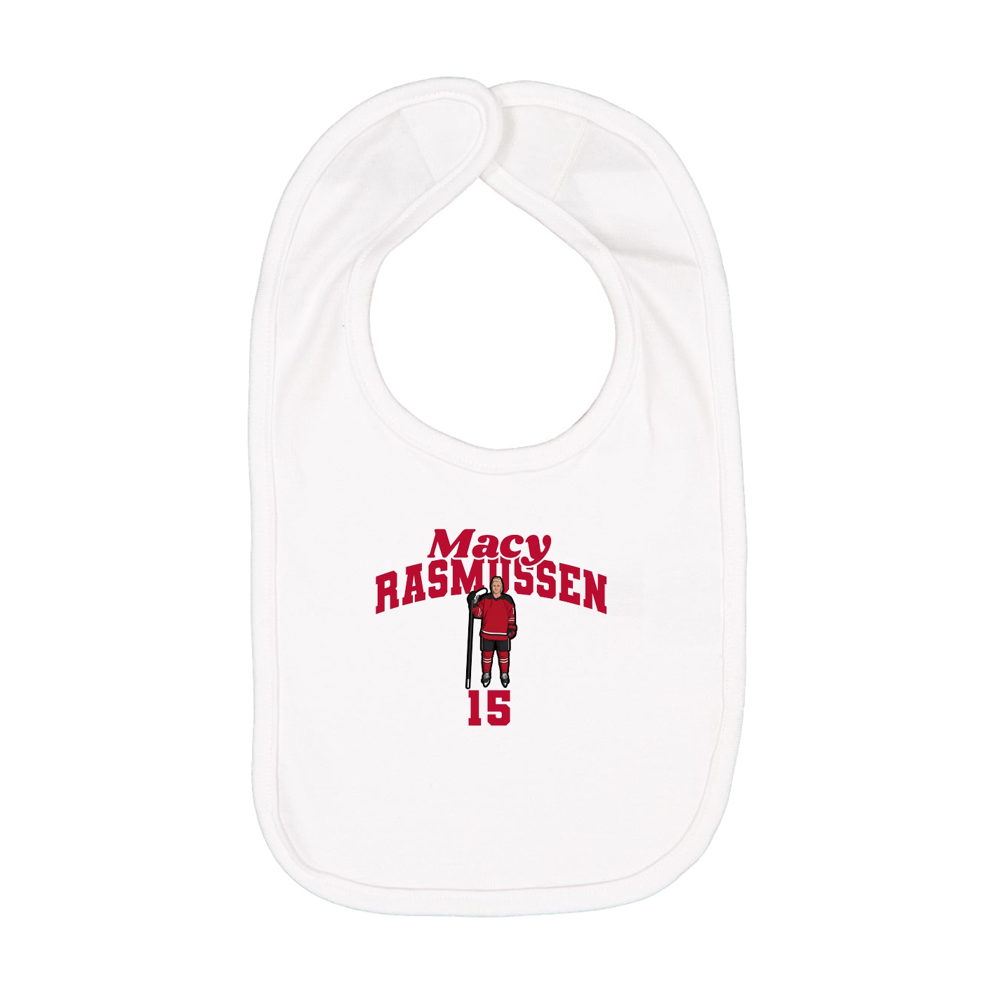 Infant Bib — Signature Arch in White