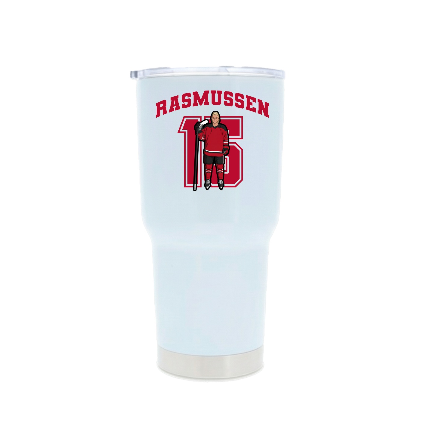 30oz Stainless Steel Tumbler — Number in White