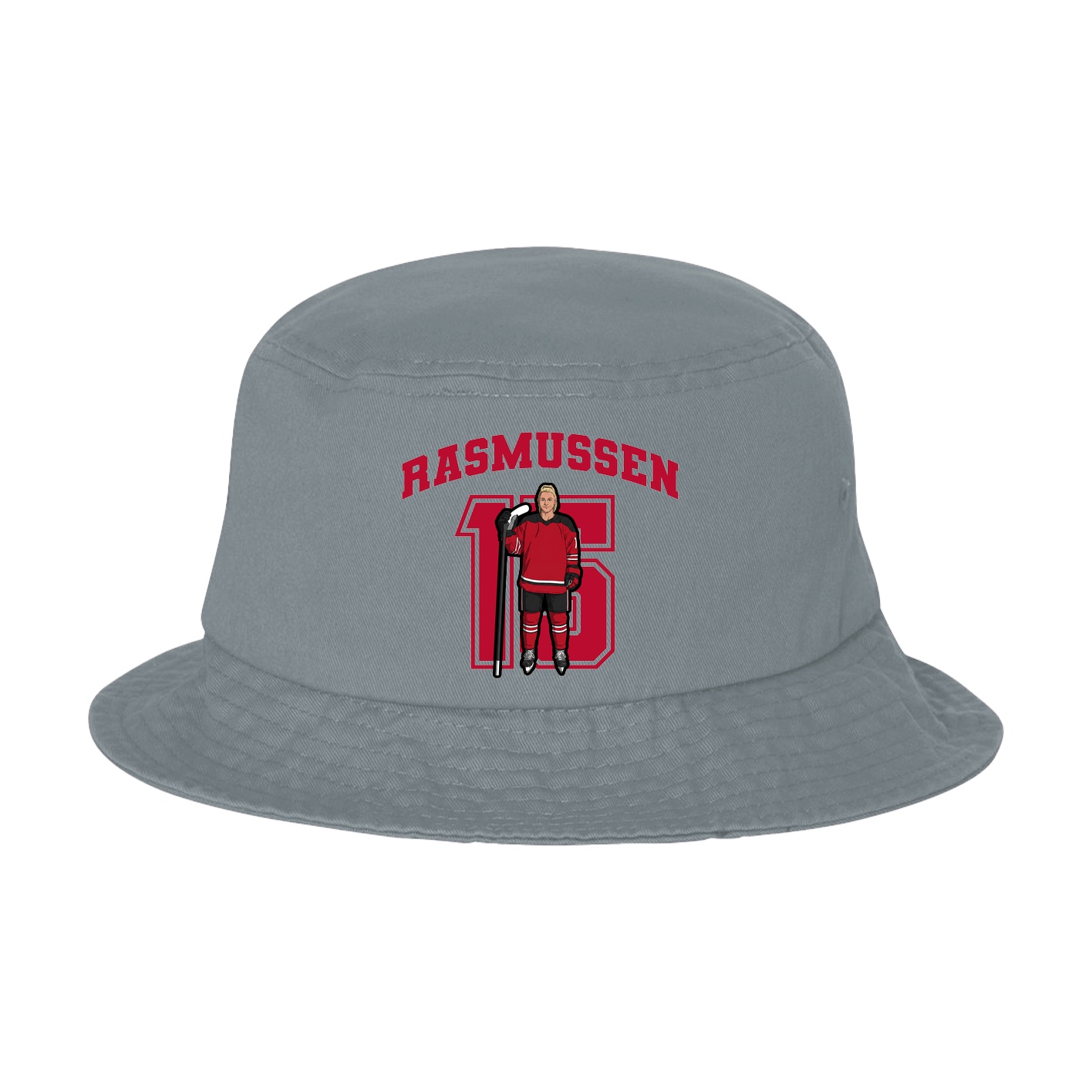 Bucket Cap — Number in Grey