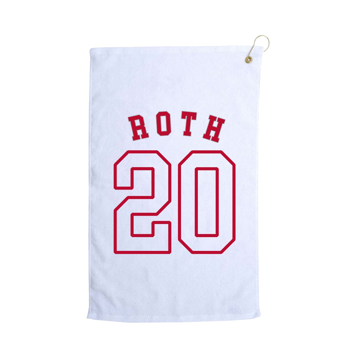 Golf Towel — Shirsey Arch in White