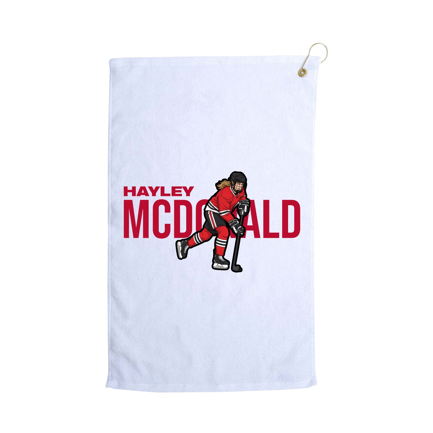 Golf Towel — Player Name in White