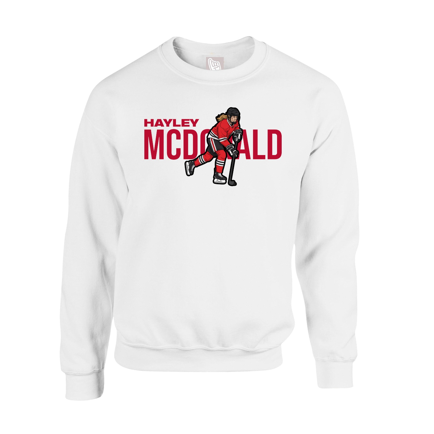 Fleece Crew — Player Name in White