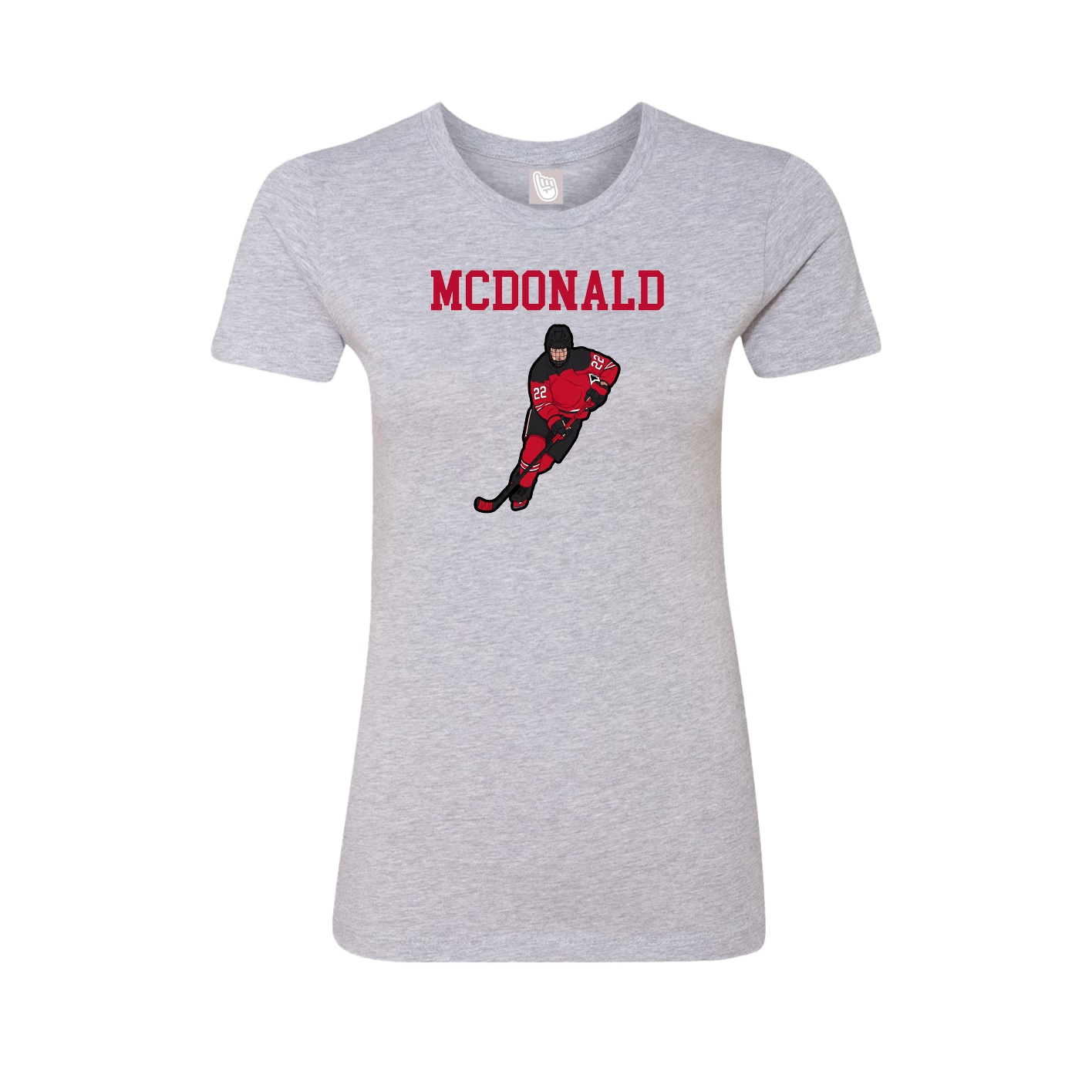 Fitted Women's Tee — Shirsey in Grey