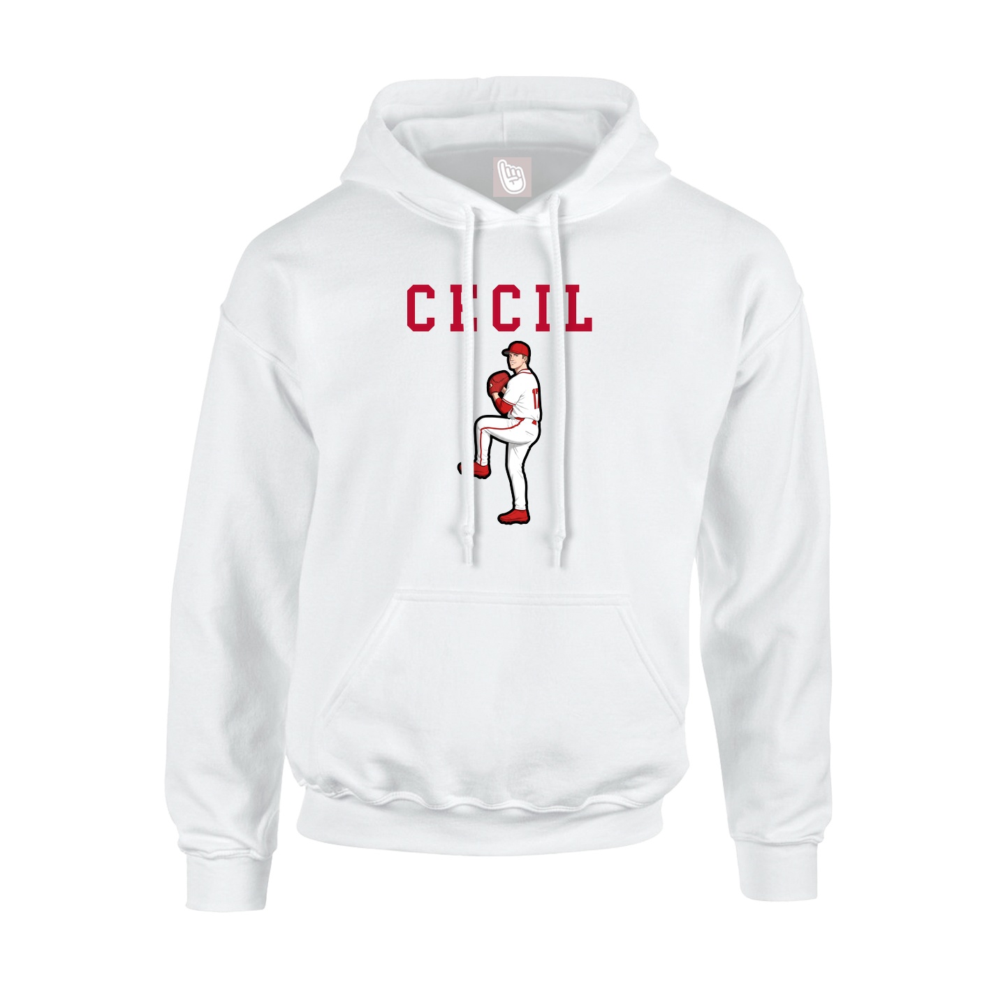Hoodie — Shirsey in White