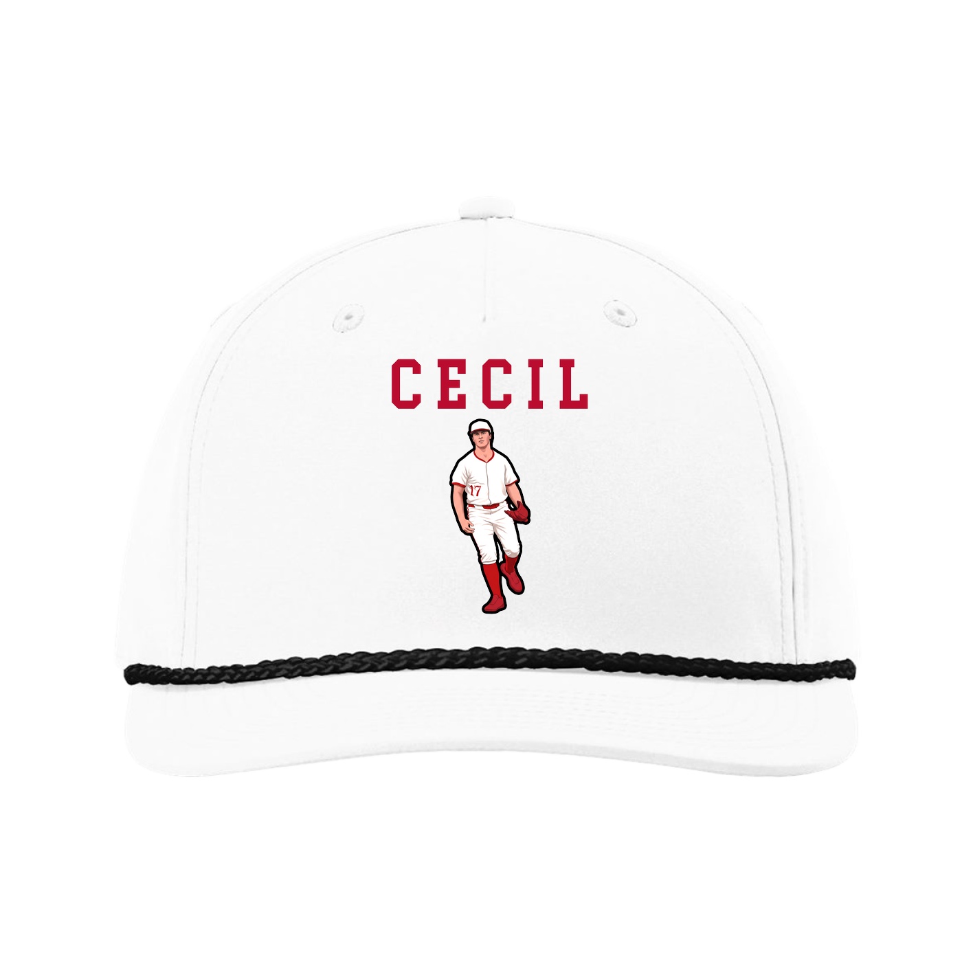 Five-Panel Classic Rope Cap — Shirsey in White