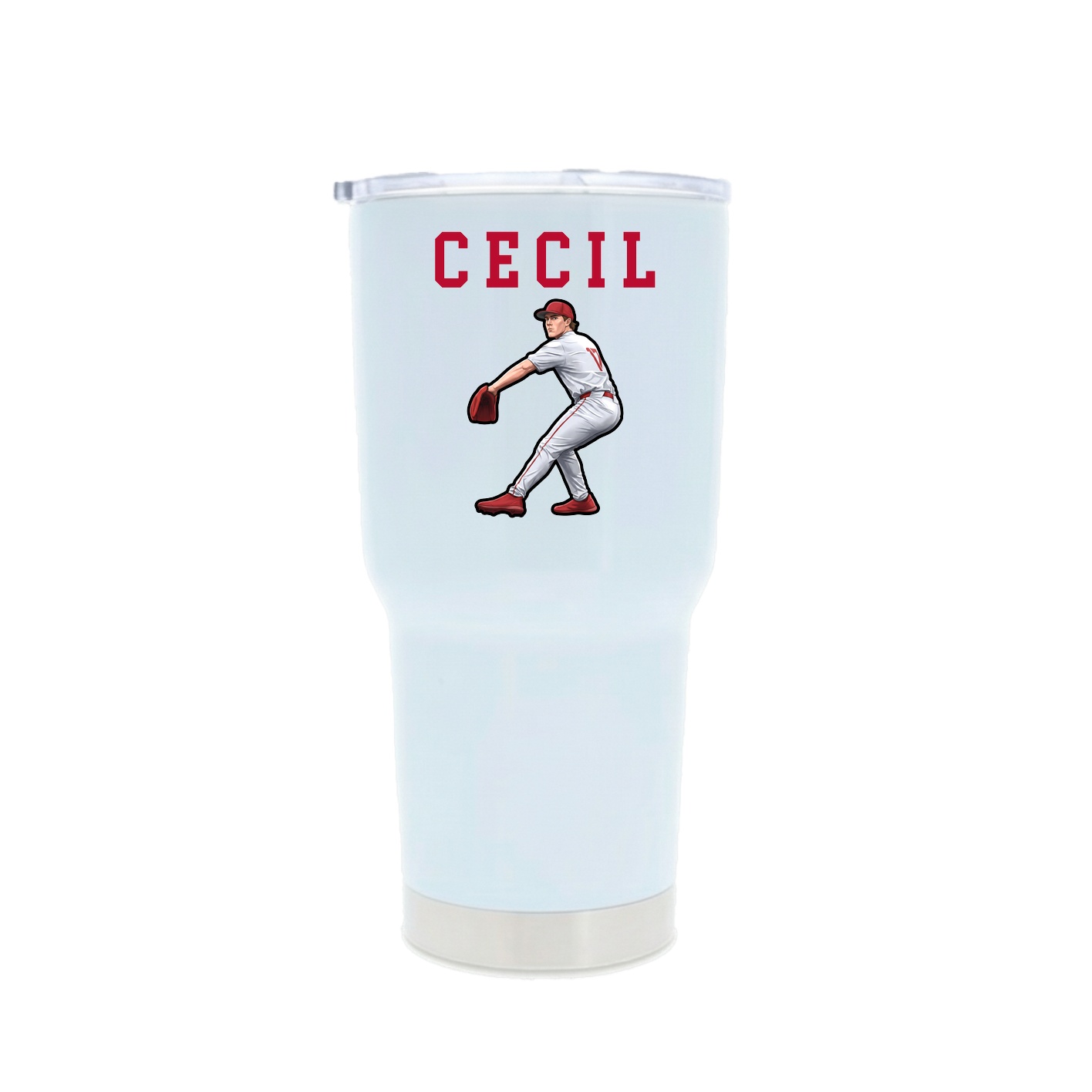 30oz Stainless Steel Tumbler — Shirsey in White