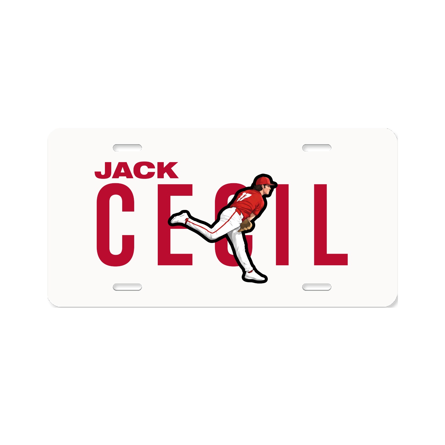 License Plate — Player Name in Classic